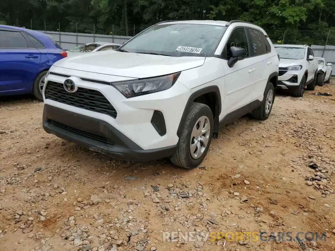 2 Photograph of a damaged car 2T3H1RFV3LC055664 TOYOTA RAV4 2020