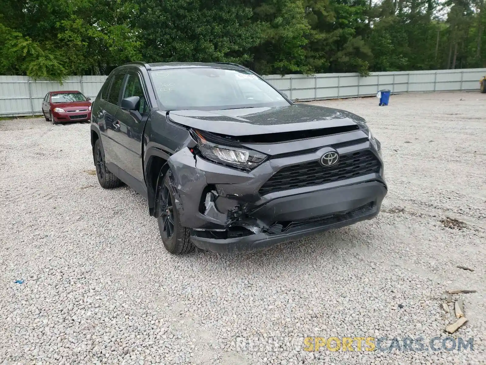 1 Photograph of a damaged car 2T3H1RFV3LC056748 TOYOTA RAV4 2020