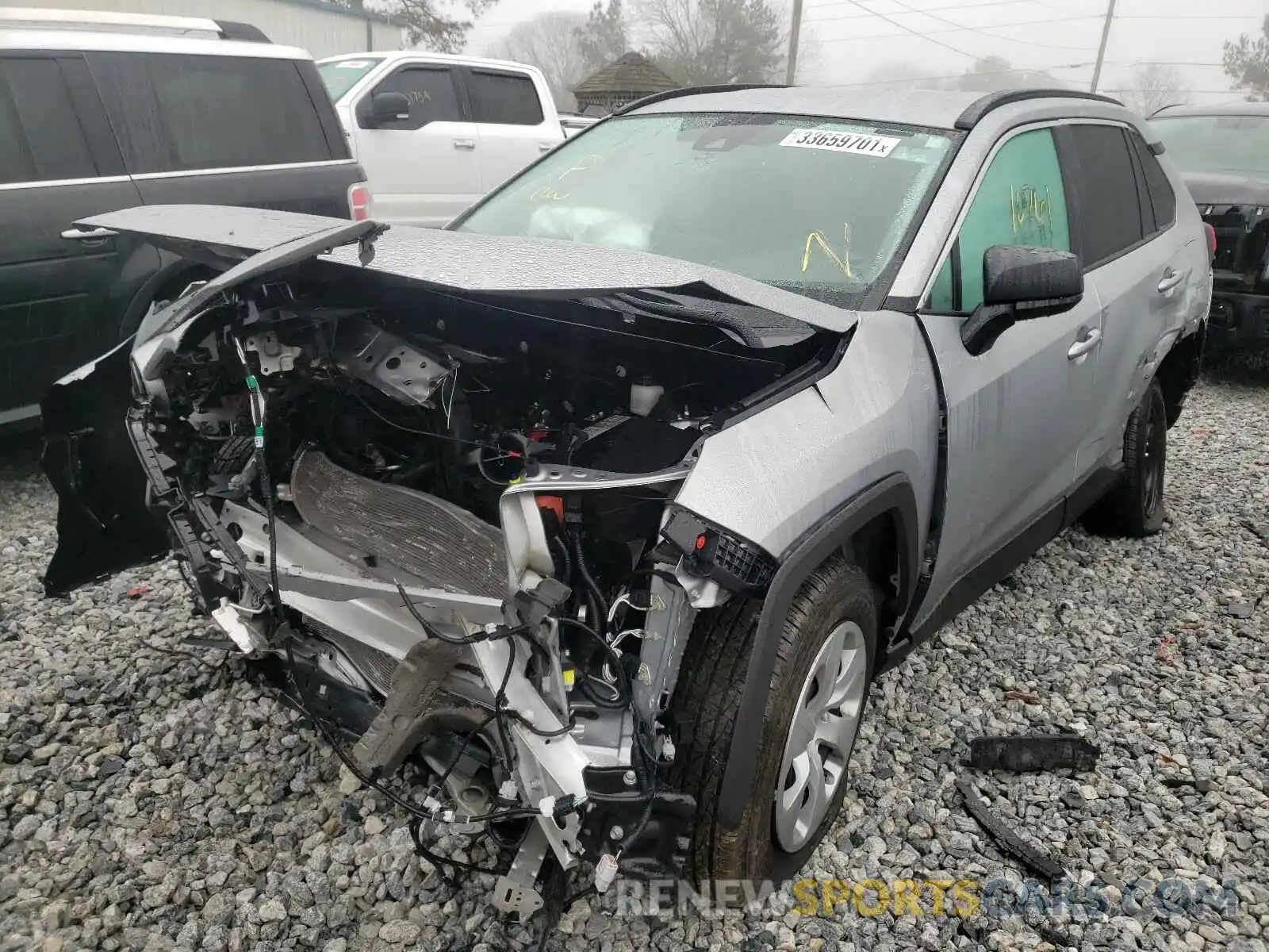 2 Photograph of a damaged car 2T3H1RFV3LC064557 TOYOTA RAV4 2020