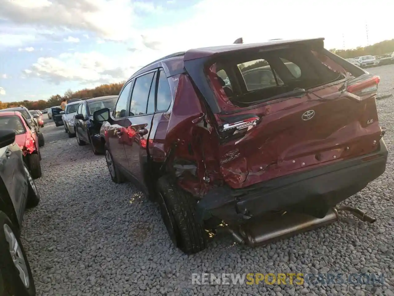 3 Photograph of a damaged car 2T3H1RFV3LC081536 TOYOTA RAV4 2020