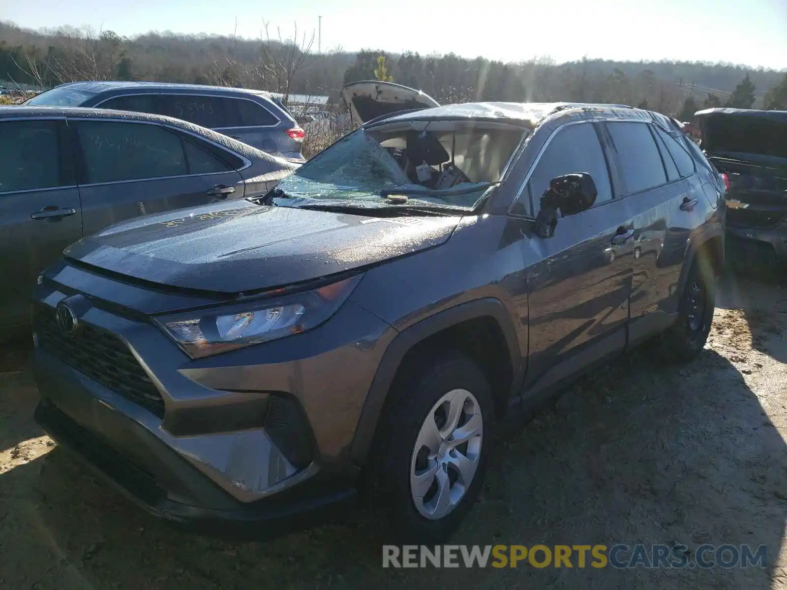 2 Photograph of a damaged car 2T3H1RFV3LC083755 TOYOTA RAV4 2020