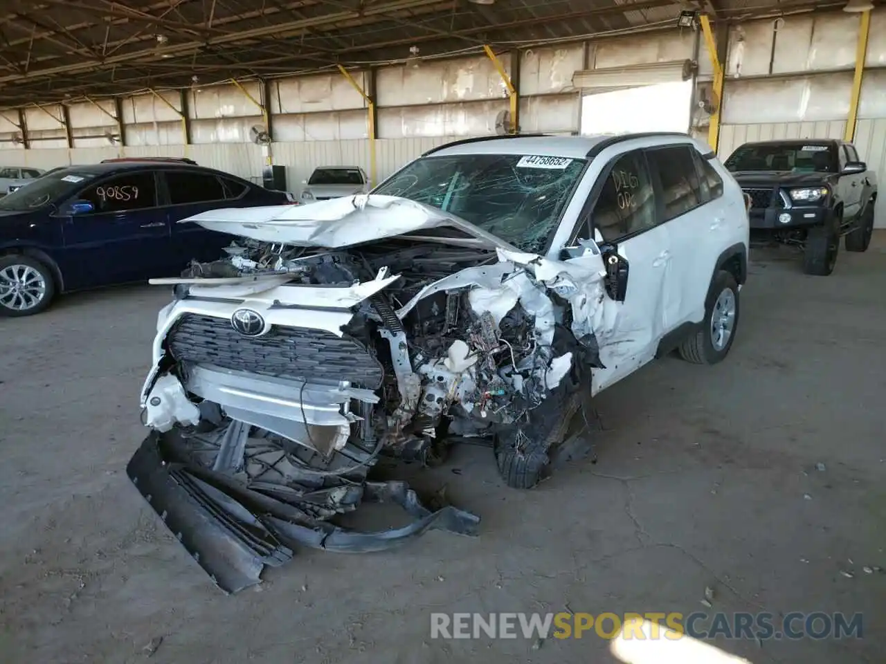 2 Photograph of a damaged car 2T3H1RFV3LW069188 TOYOTA RAV4 2020