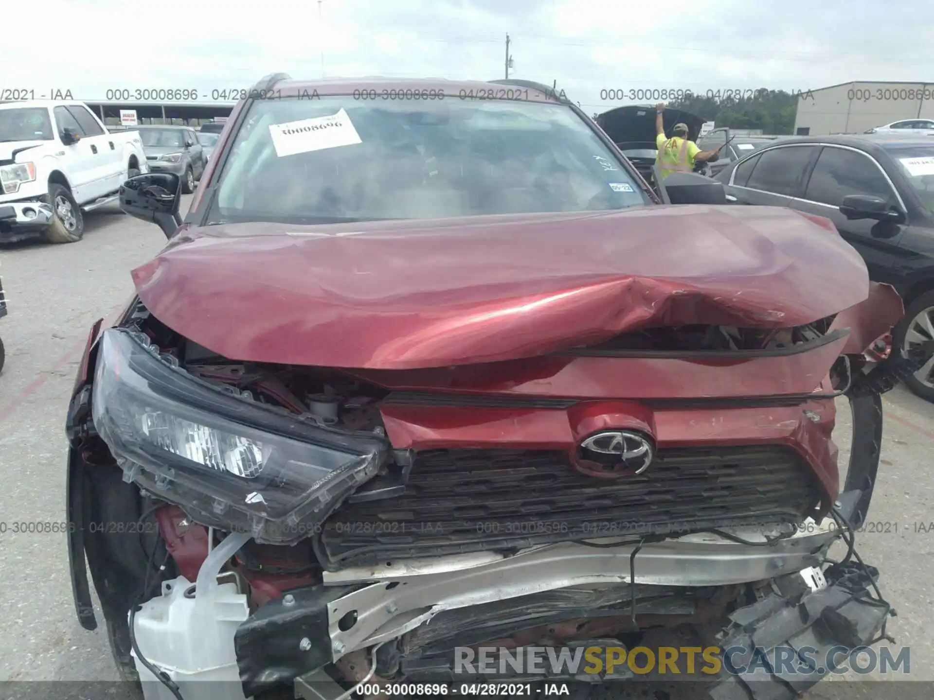 6 Photograph of a damaged car 2T3H1RFV3LW074763 TOYOTA RAV4 2020