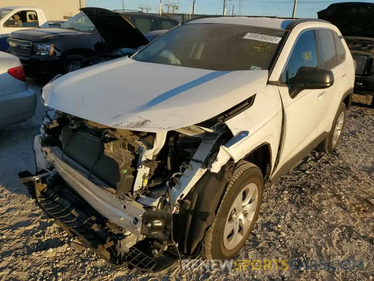 2 Photograph of a damaged car 2T3H1RFV3LW075573 TOYOTA RAV4 2020