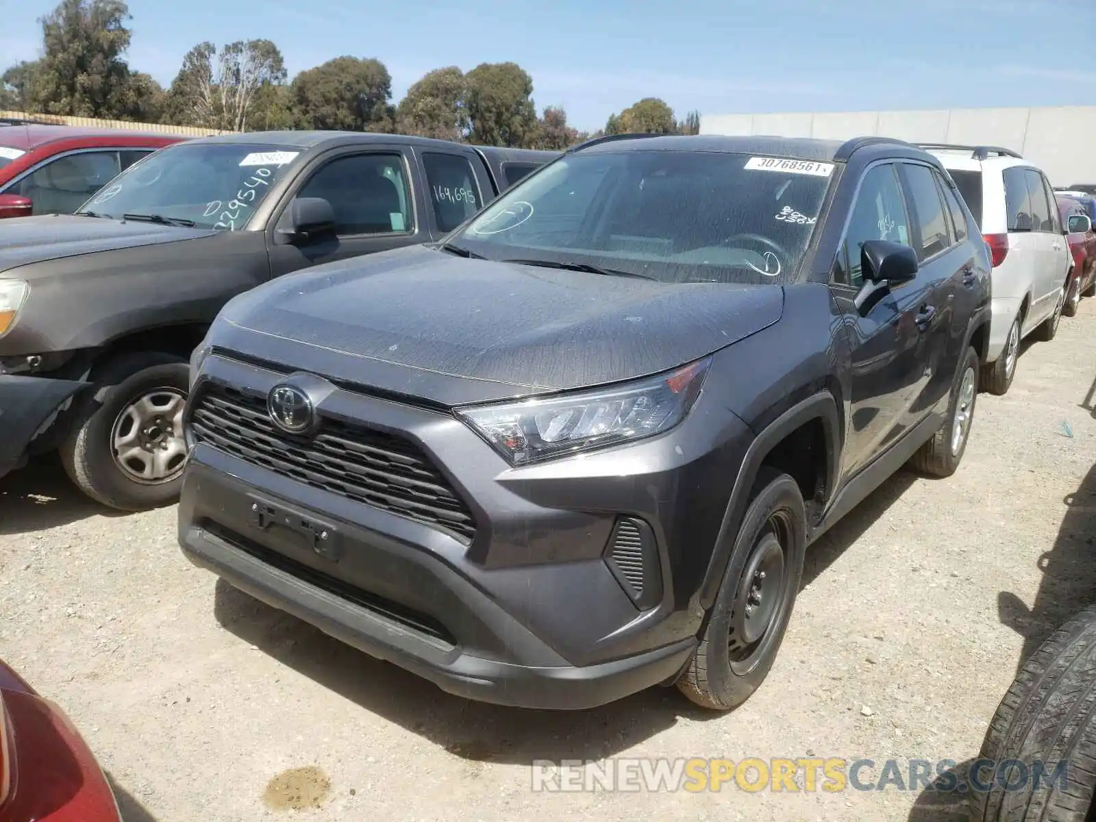 2 Photograph of a damaged car 2T3H1RFV3LW076139 TOYOTA RAV4 2020