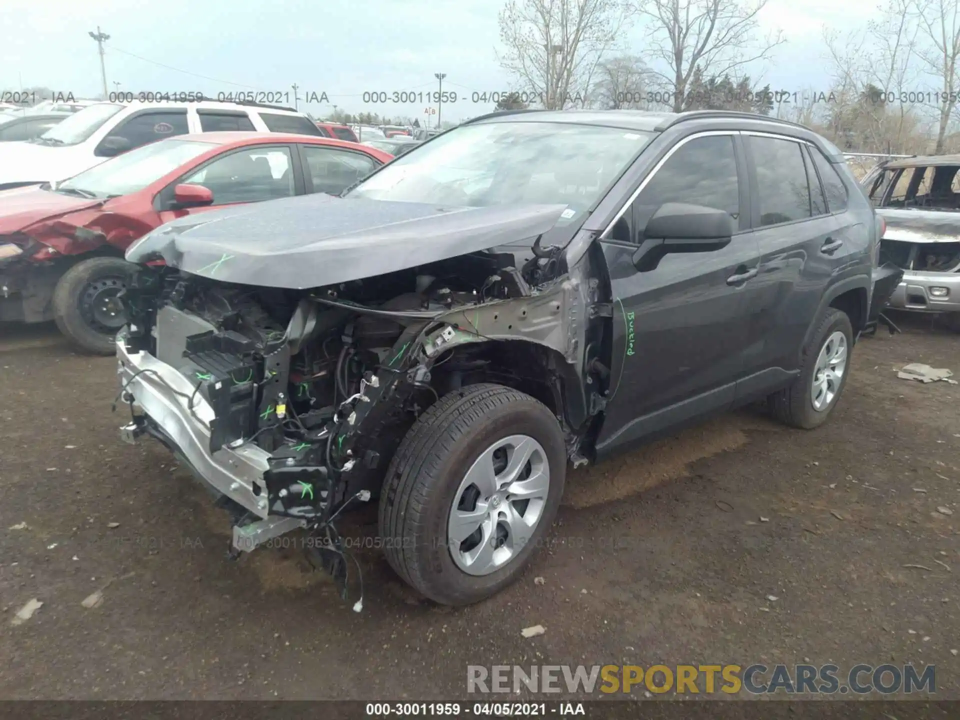 2 Photograph of a damaged car 2T3H1RFV3LW086248 TOYOTA RAV4 2020