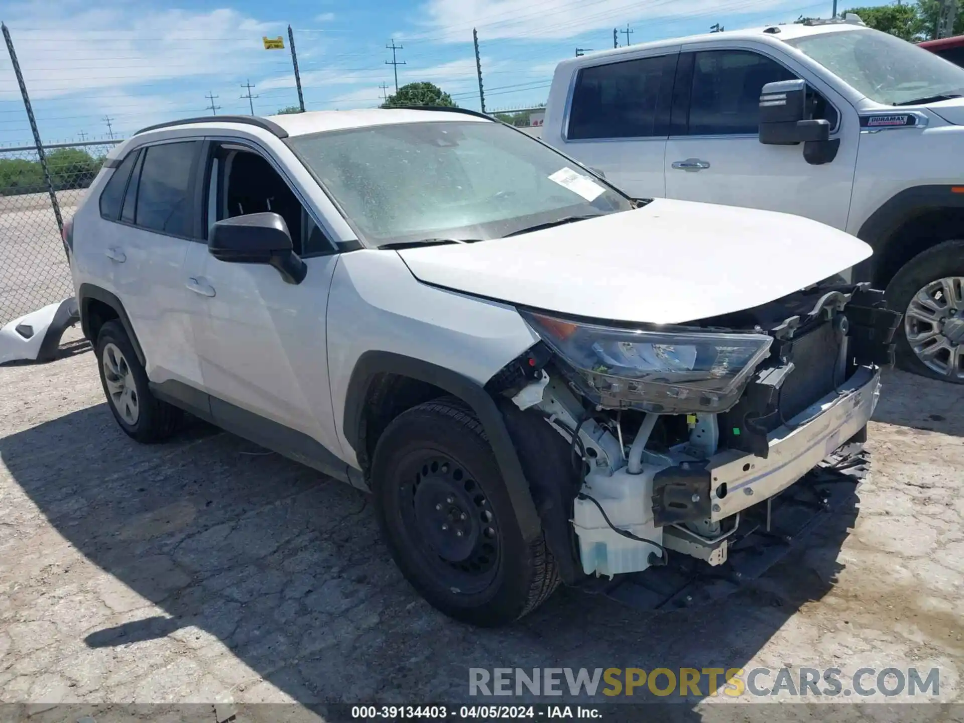 1 Photograph of a damaged car 2T3H1RFV3LW086704 TOYOTA RAV4 2020