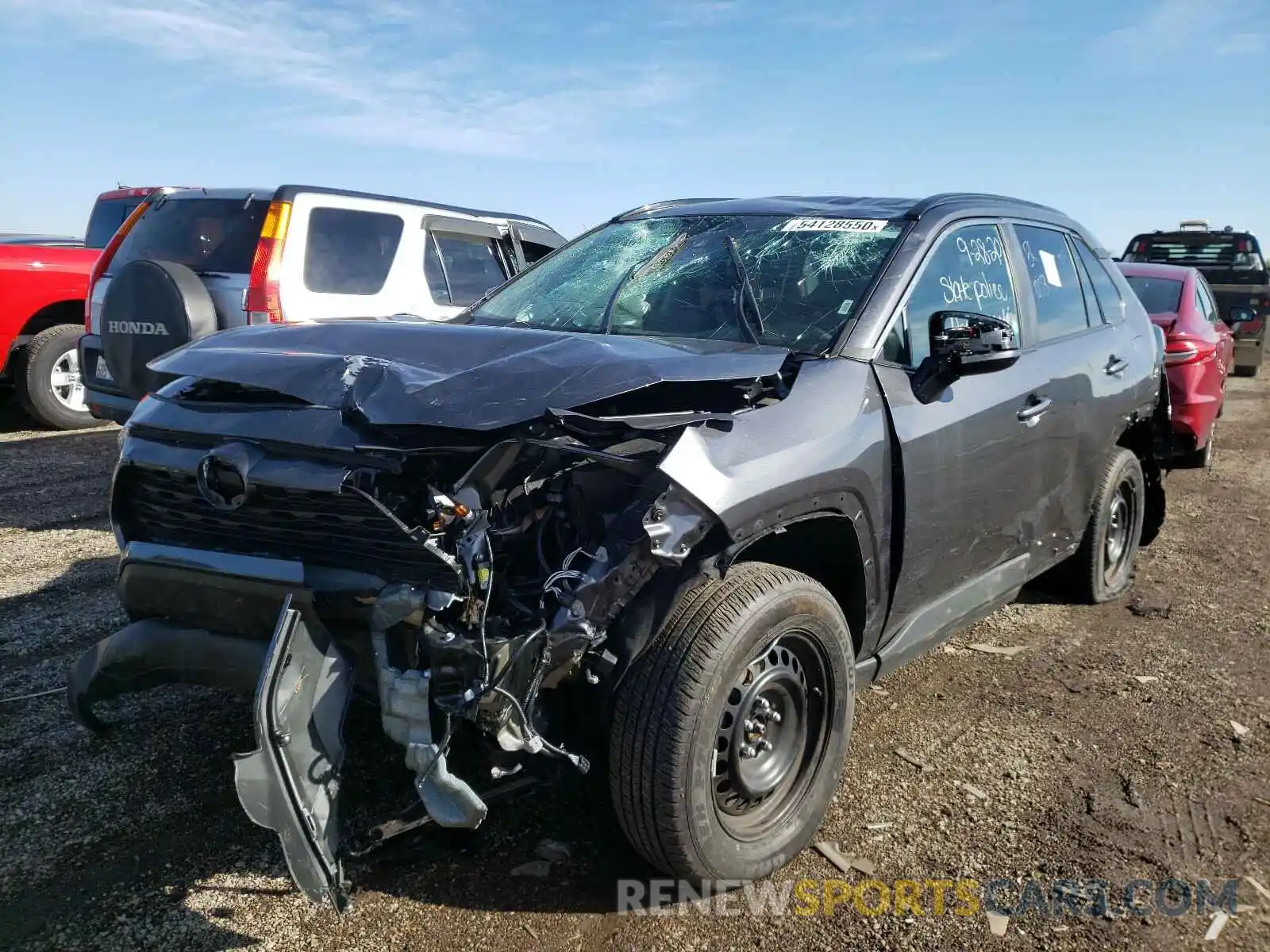 2 Photograph of a damaged car 2T3H1RFV4LC035083 TOYOTA RAV4 2020