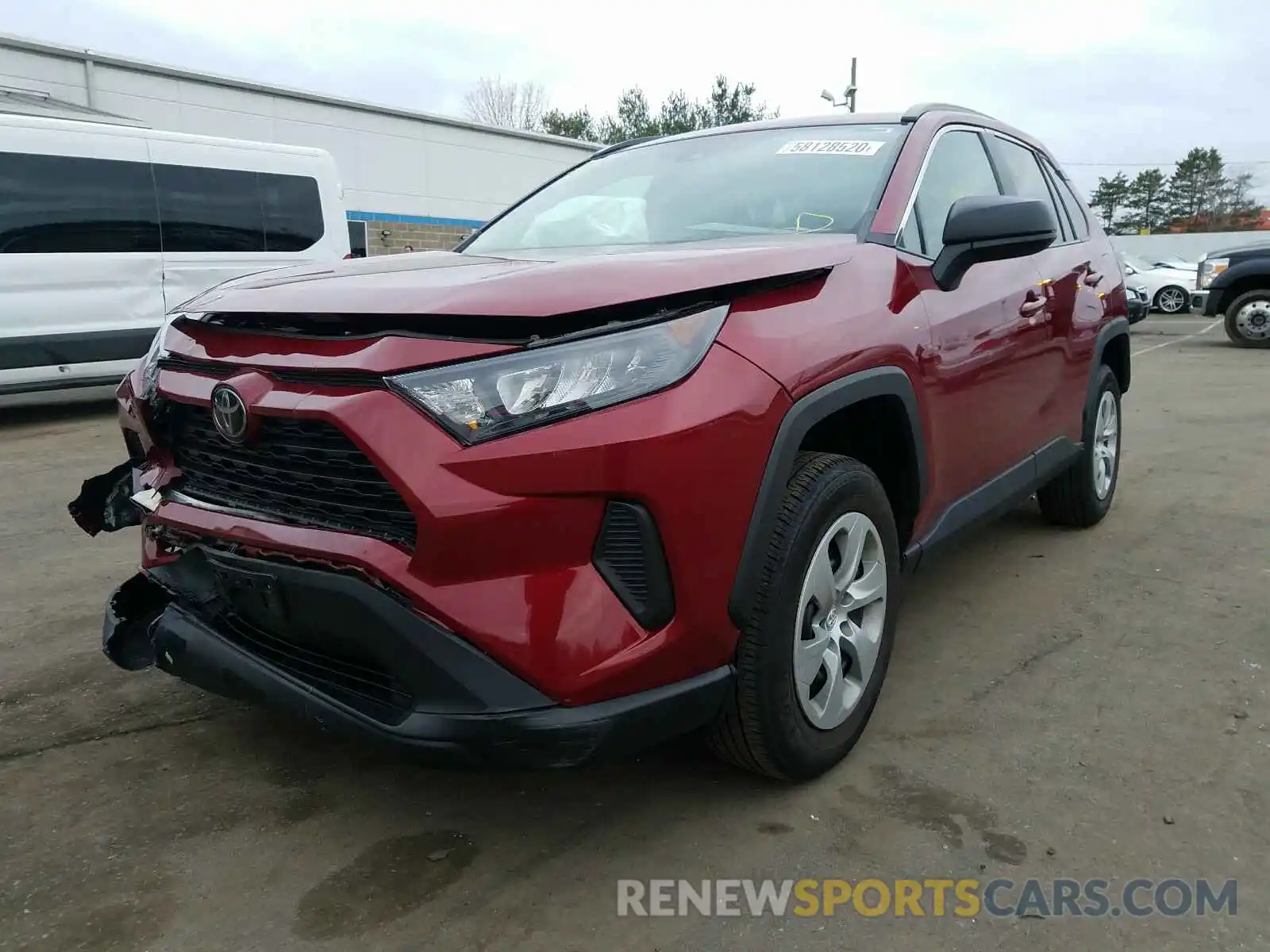 2 Photograph of a damaged car 2T3H1RFV4LC035553 TOYOTA RAV4 2020