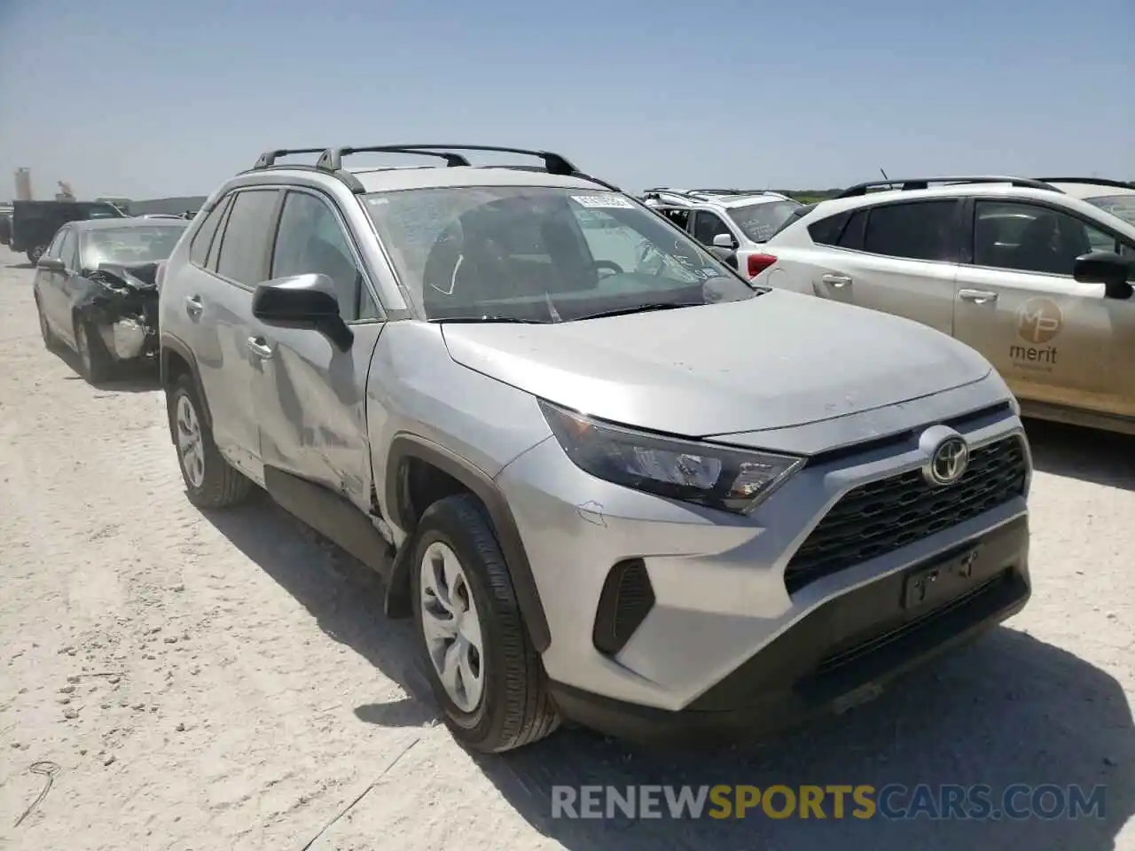 1 Photograph of a damaged car 2T3H1RFV4LC035679 TOYOTA RAV4 2020