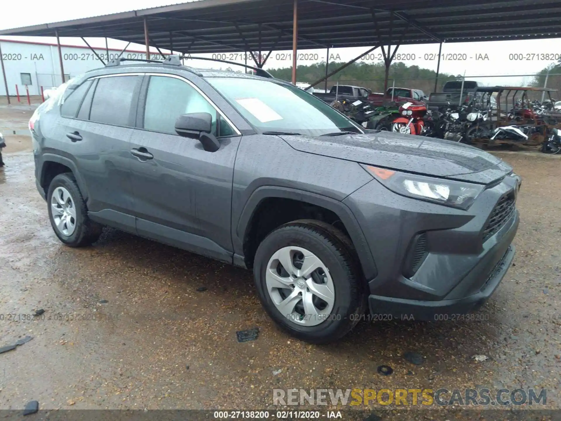 1 Photograph of a damaged car 2T3H1RFV4LC037951 TOYOTA RAV4 2020