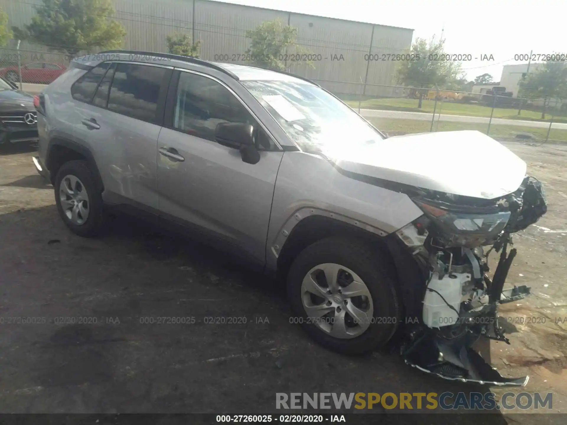 1 Photograph of a damaged car 2T3H1RFV4LC044222 TOYOTA RAV4 2020