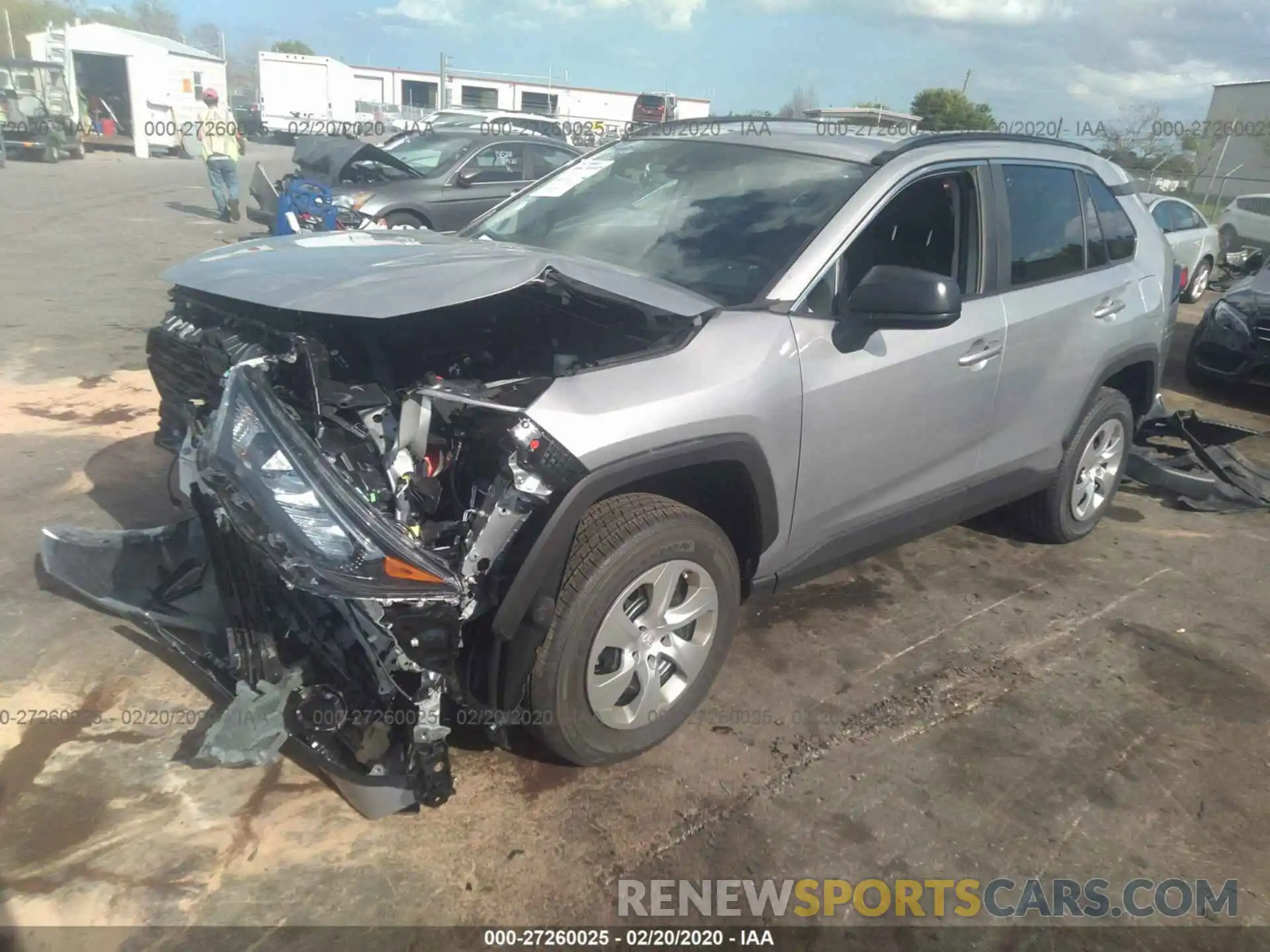 2 Photograph of a damaged car 2T3H1RFV4LC044222 TOYOTA RAV4 2020