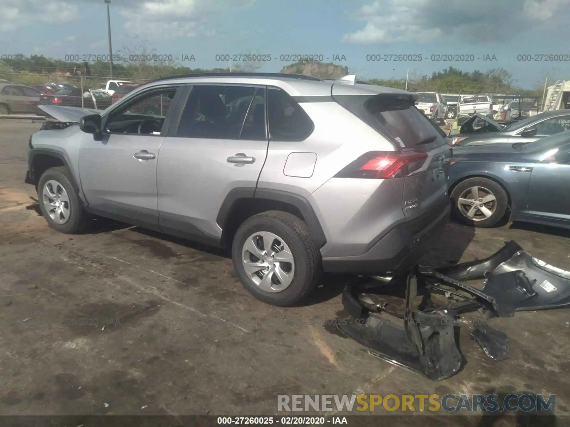 3 Photograph of a damaged car 2T3H1RFV4LC044222 TOYOTA RAV4 2020