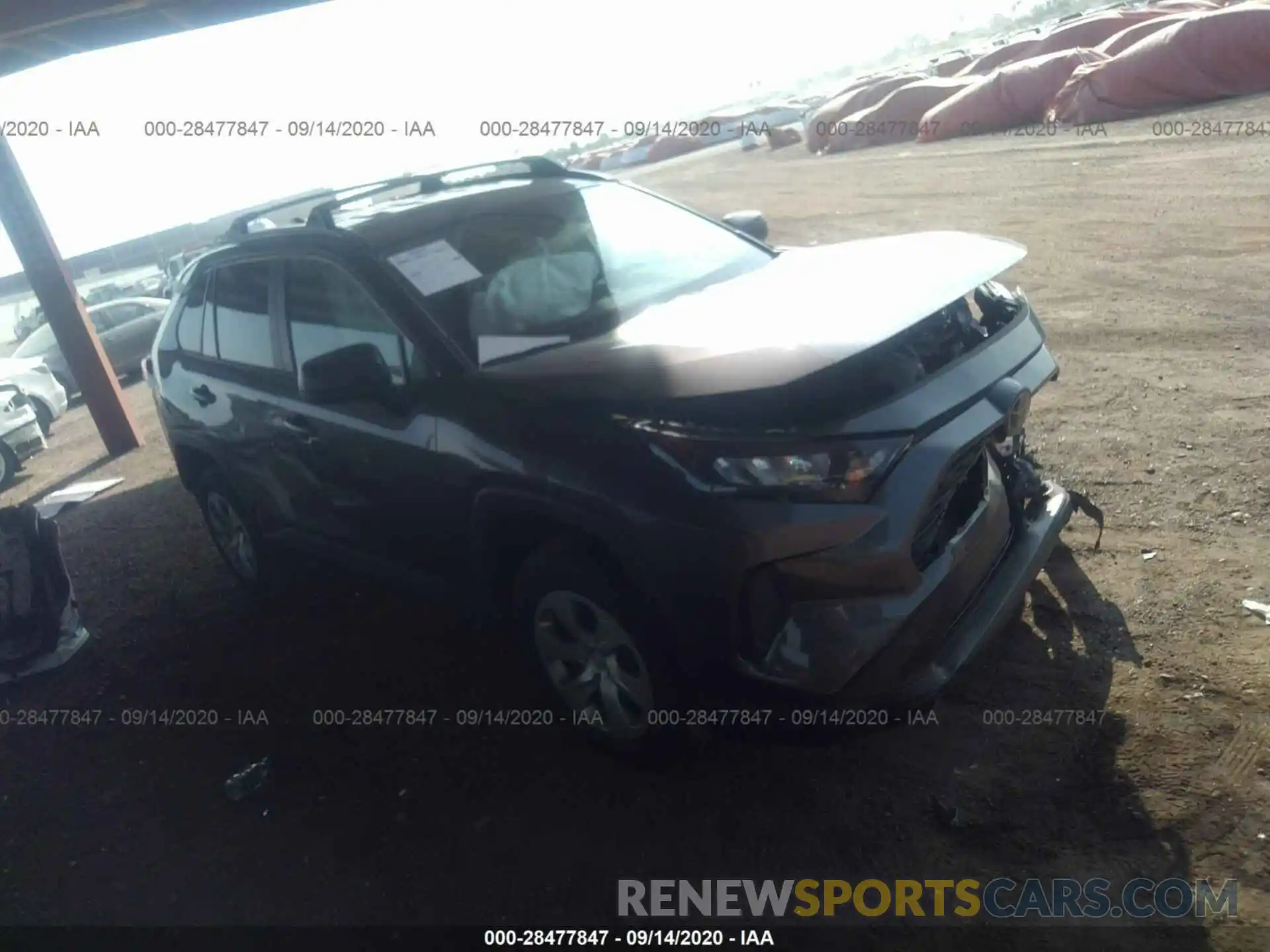 1 Photograph of a damaged car 2T3H1RFV4LC046892 TOYOTA RAV4 2020