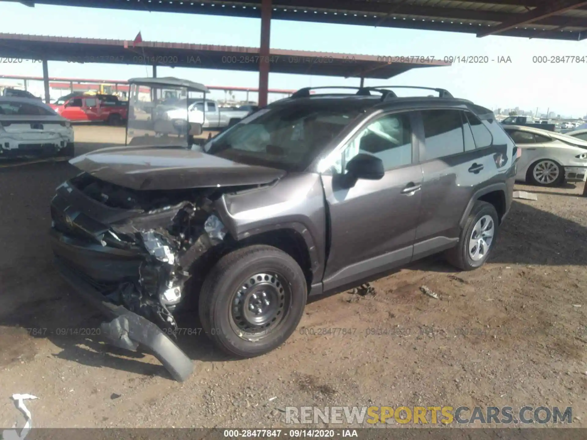 2 Photograph of a damaged car 2T3H1RFV4LC046892 TOYOTA RAV4 2020