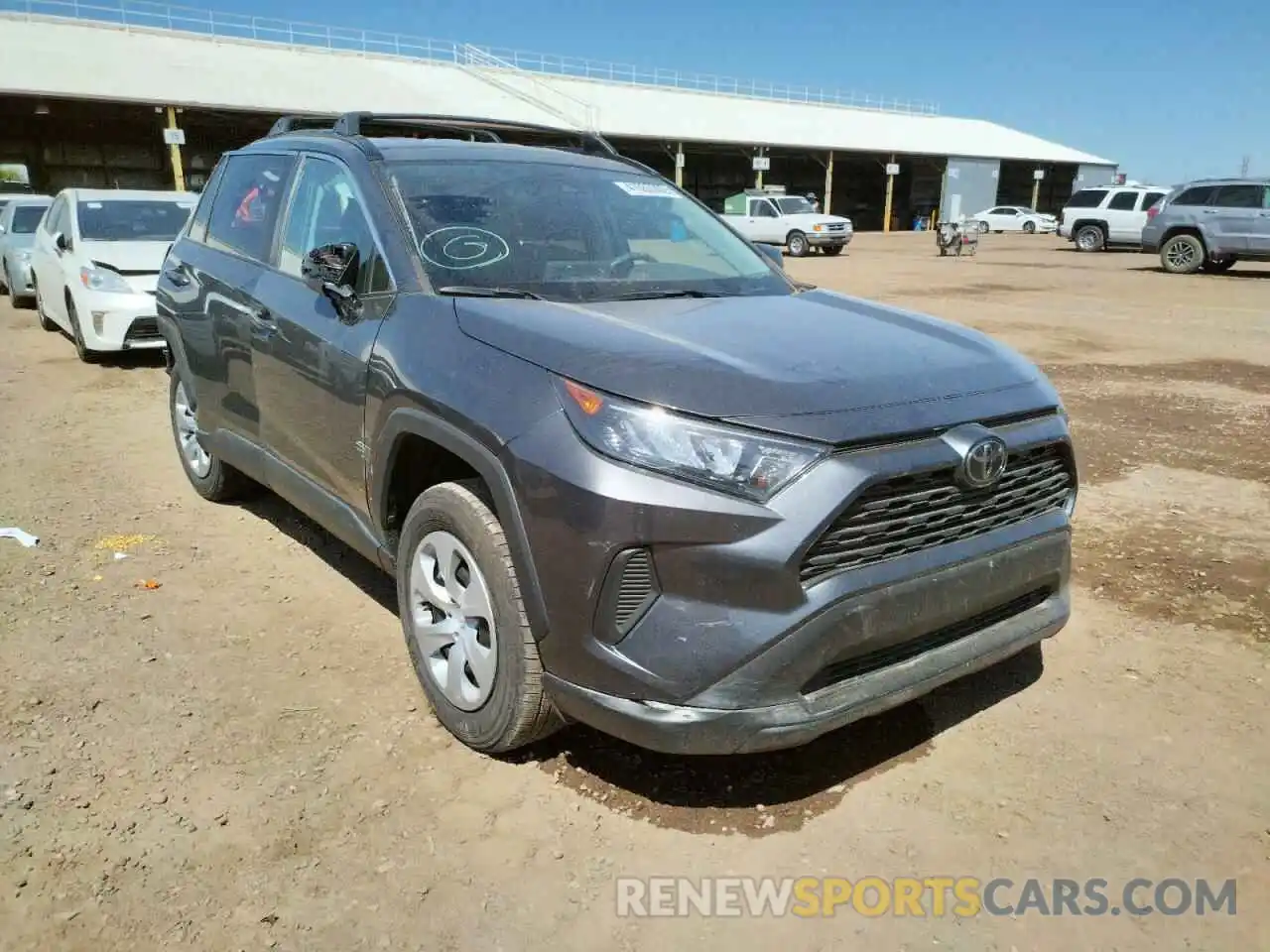 1 Photograph of a damaged car 2T3H1RFV4LC047038 TOYOTA RAV4 2020