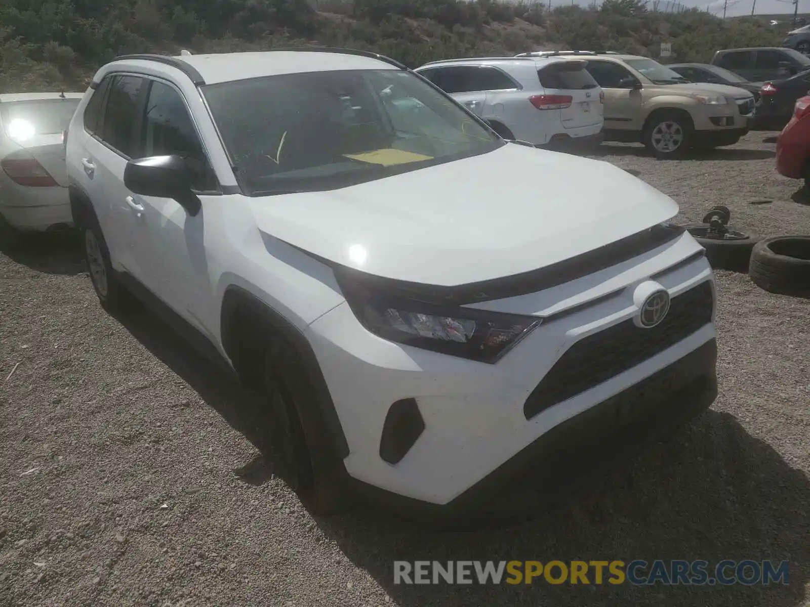 1 Photograph of a damaged car 2T3H1RFV4LC048156 TOYOTA RAV4 2020