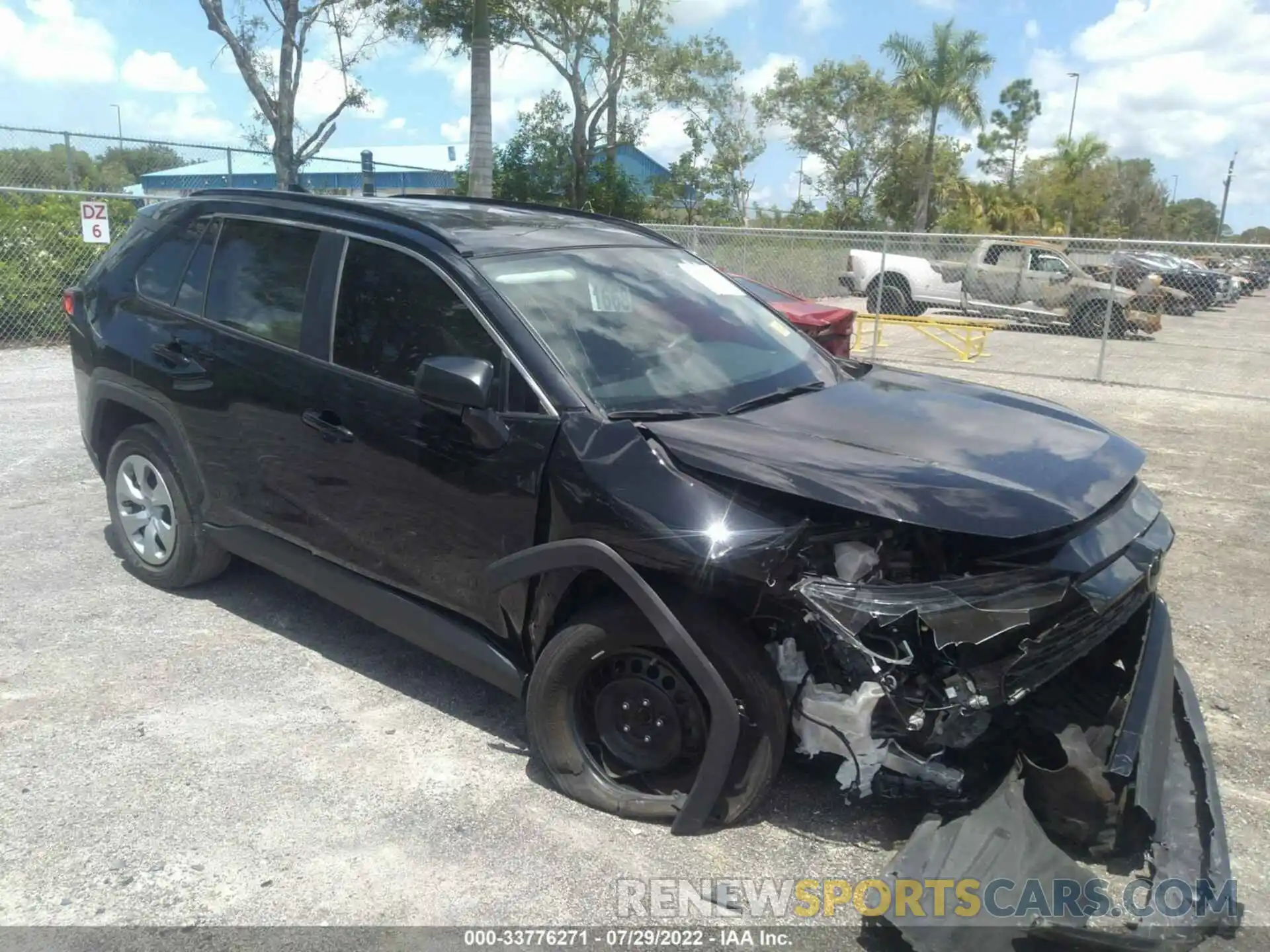 1 Photograph of a damaged car 2T3H1RFV4LC049369 TOYOTA RAV4 2020