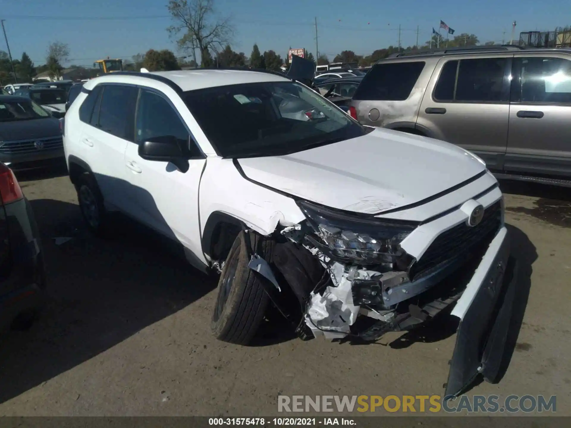 1 Photograph of a damaged car 2T3H1RFV4LC050988 TOYOTA RAV4 2020