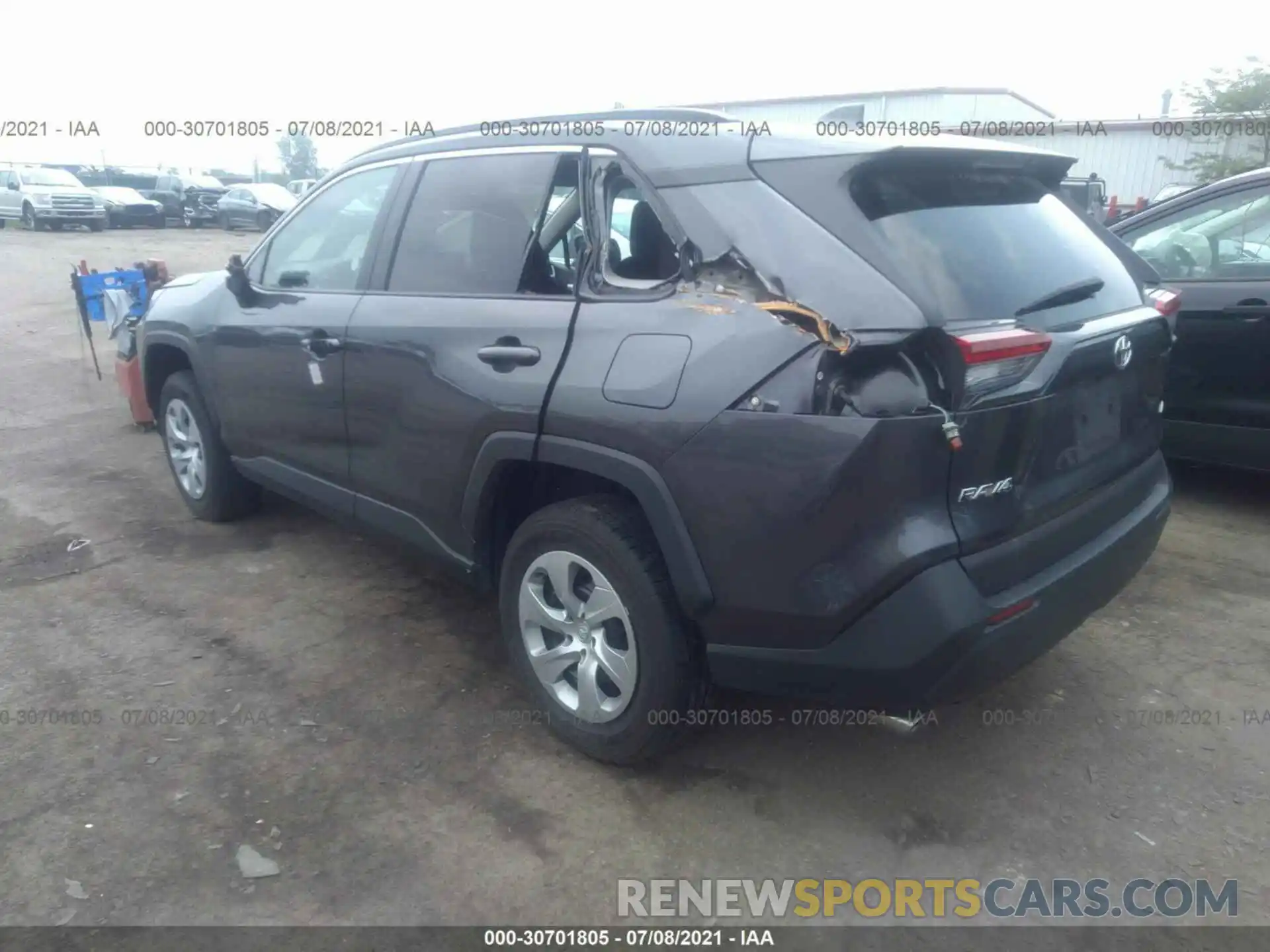 3 Фотография поврежденного автомобиля 2T3H1RFV4LC052174 TOYOTA RAV4 2020