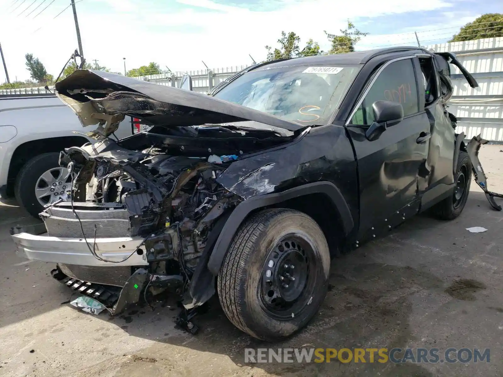 2 Photograph of a damaged car 2T3H1RFV4LC067533 TOYOTA RAV4 2020