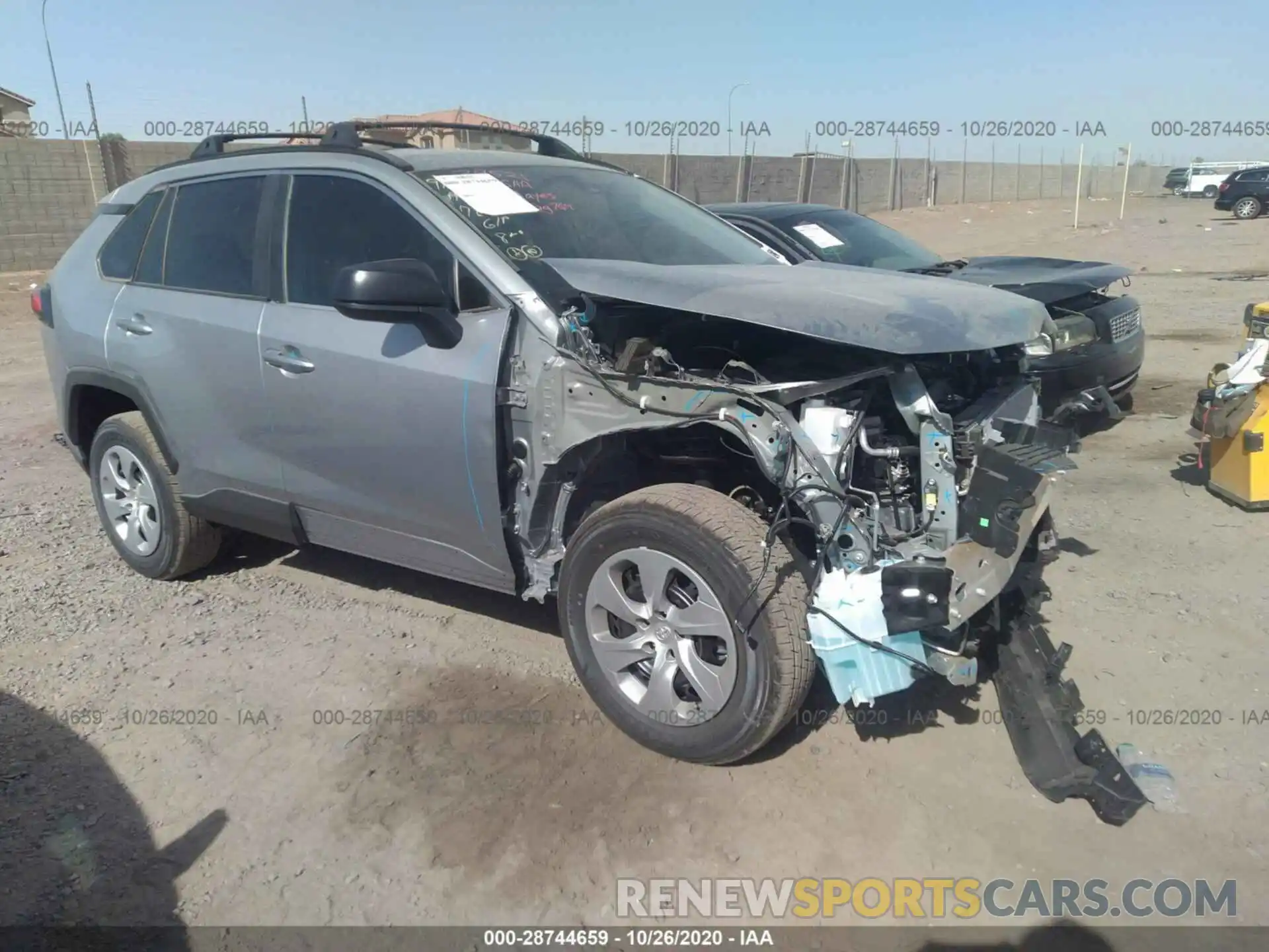 1 Photograph of a damaged car 2T3H1RFV4LC072246 TOYOTA RAV4 2020