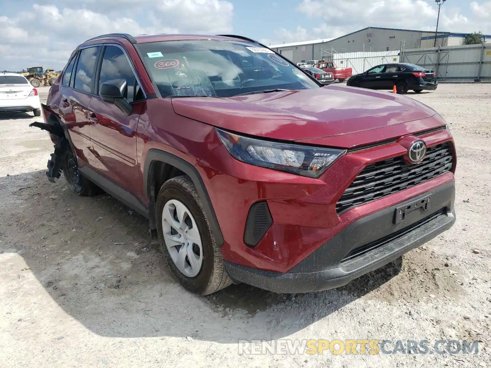 1 Photograph of a damaged car 2T3H1RFV4LC073851 TOYOTA RAV4 2020