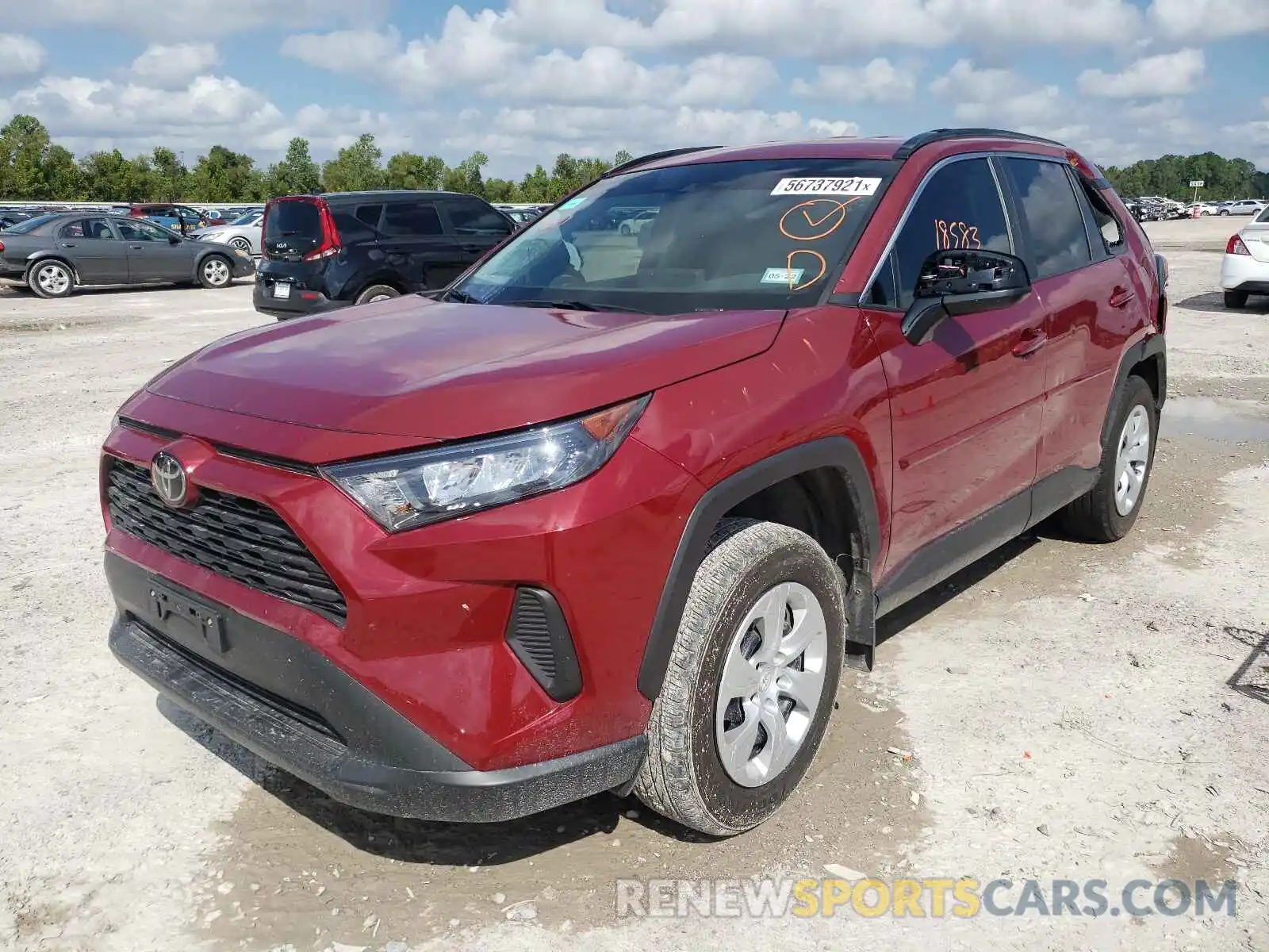 2 Photograph of a damaged car 2T3H1RFV4LC073851 TOYOTA RAV4 2020