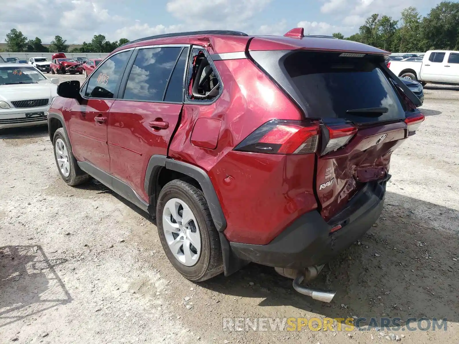 3 Фотография поврежденного автомобиля 2T3H1RFV4LC073851 TOYOTA RAV4 2020