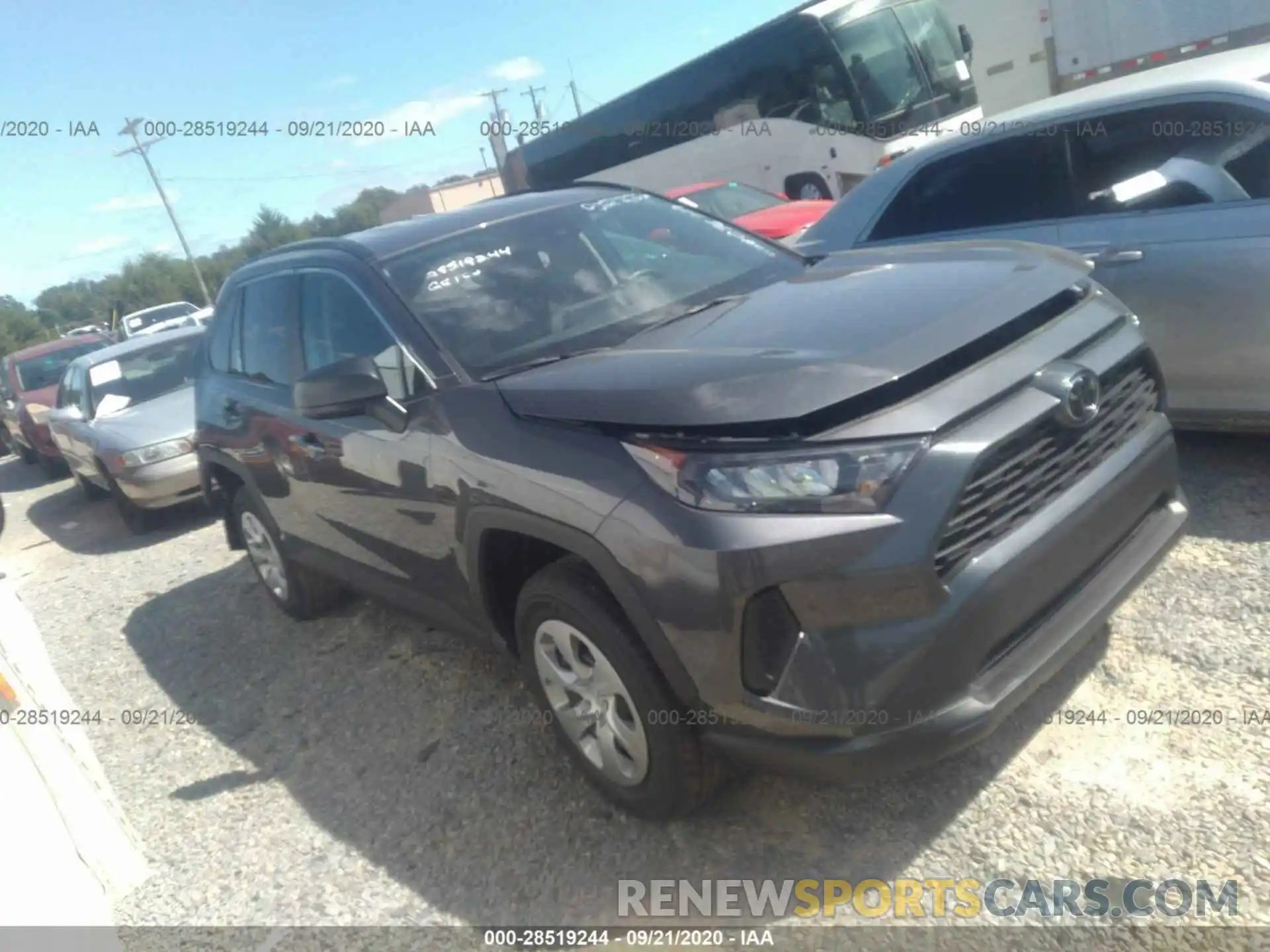 1 Photograph of a damaged car 2T3H1RFV4LC076779 TOYOTA RAV4 2020