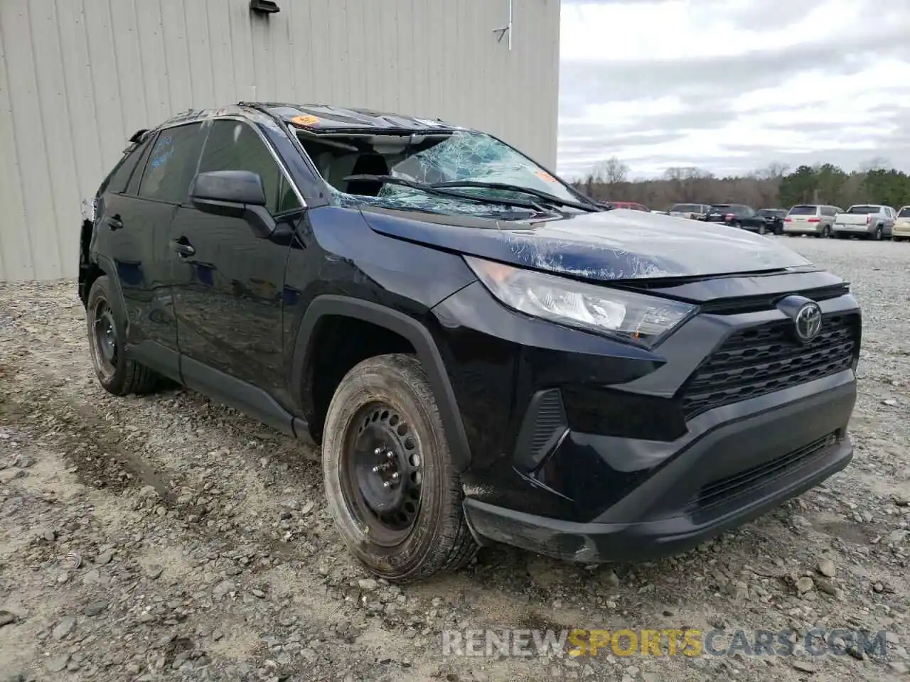 1 Photograph of a damaged car 2T3H1RFV4LC077141 TOYOTA RAV4 2020