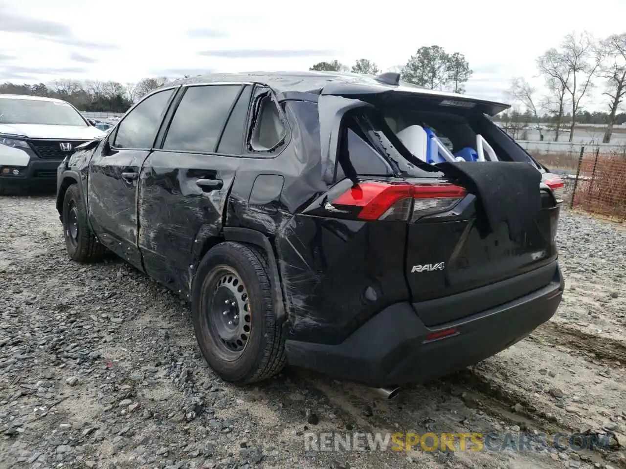 3 Photograph of a damaged car 2T3H1RFV4LC077141 TOYOTA RAV4 2020