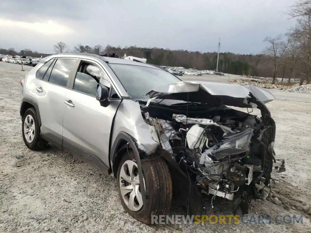 1 Photograph of a damaged car 2T3H1RFV4LC078712 TOYOTA RAV4 2020