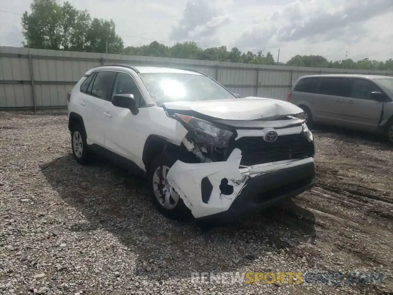 1 Photograph of a damaged car 2T3H1RFV4LC085188 TOYOTA RAV4 2020