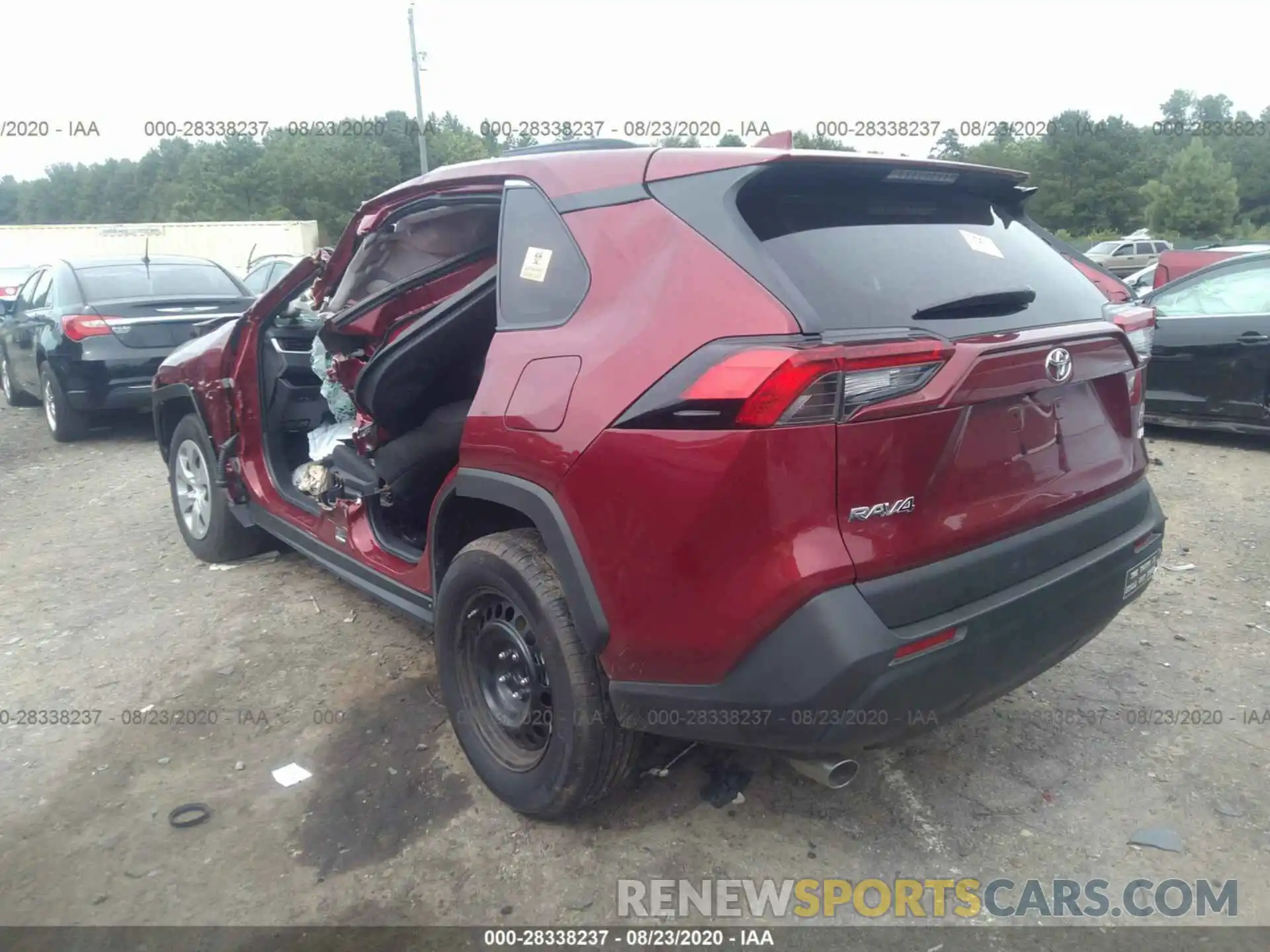 3 Photograph of a damaged car 2T3H1RFV4LW061729 TOYOTA RAV4 2020