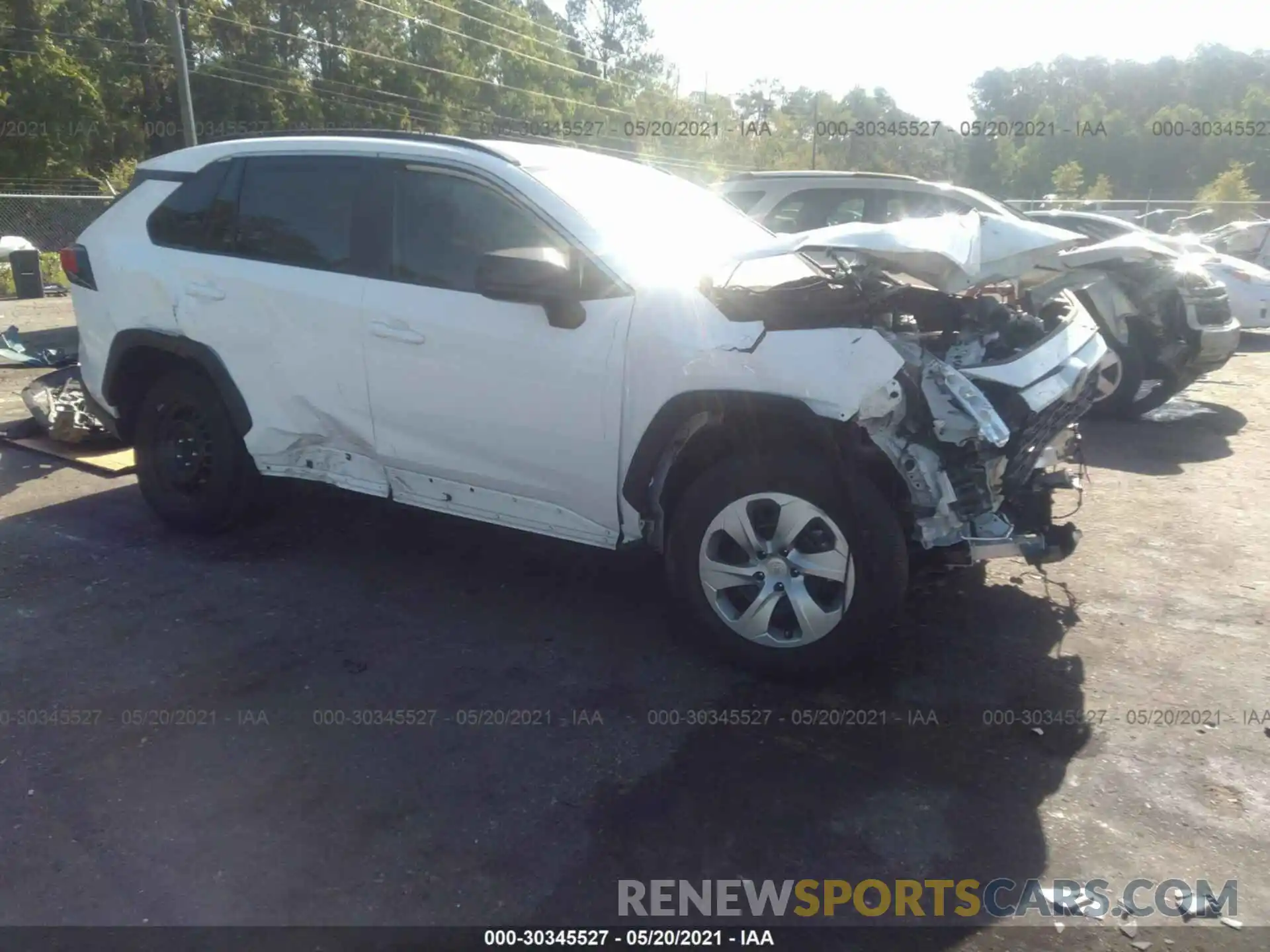 1 Photograph of a damaged car 2T3H1RFV4LW089868 TOYOTA RAV4 2020