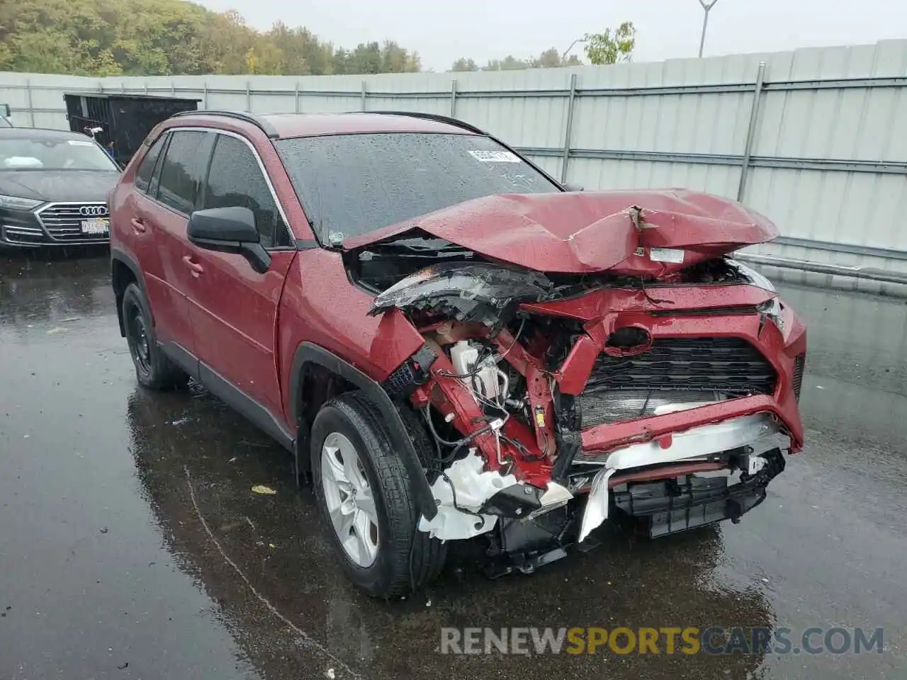 1 Photograph of a damaged car 2T3H1RFV4LW091166 TOYOTA RAV4 2020