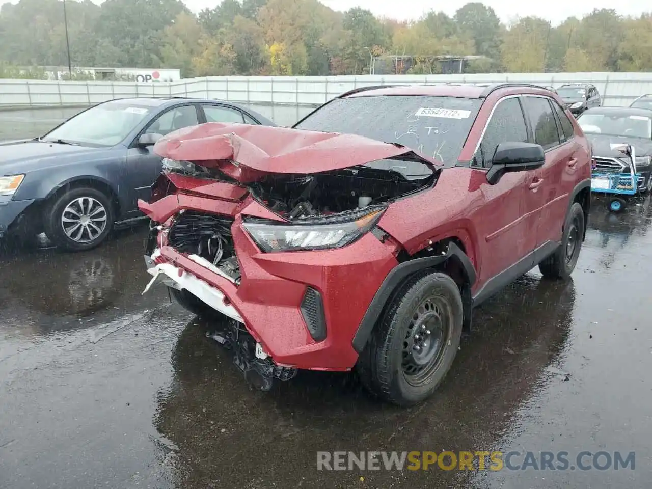 2 Photograph of a damaged car 2T3H1RFV4LW091166 TOYOTA RAV4 2020