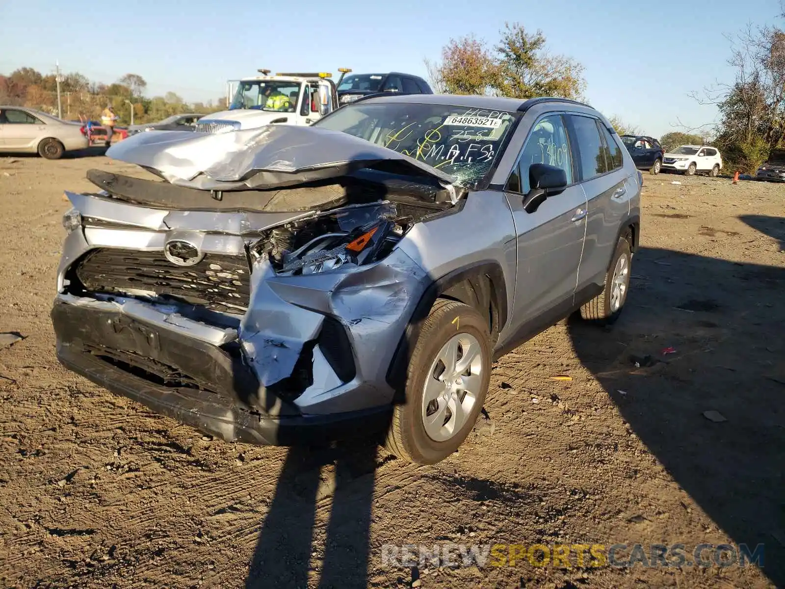 2 Photograph of a damaged car 2T3H1RFV4LW097582 TOYOTA RAV4 2020