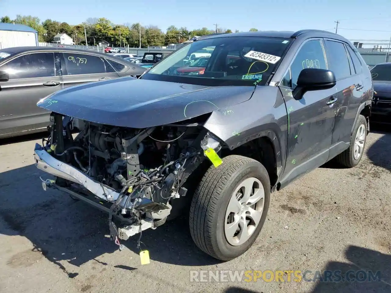 2 Photograph of a damaged car 2T3H1RFV4LW099235 TOYOTA RAV4 2020