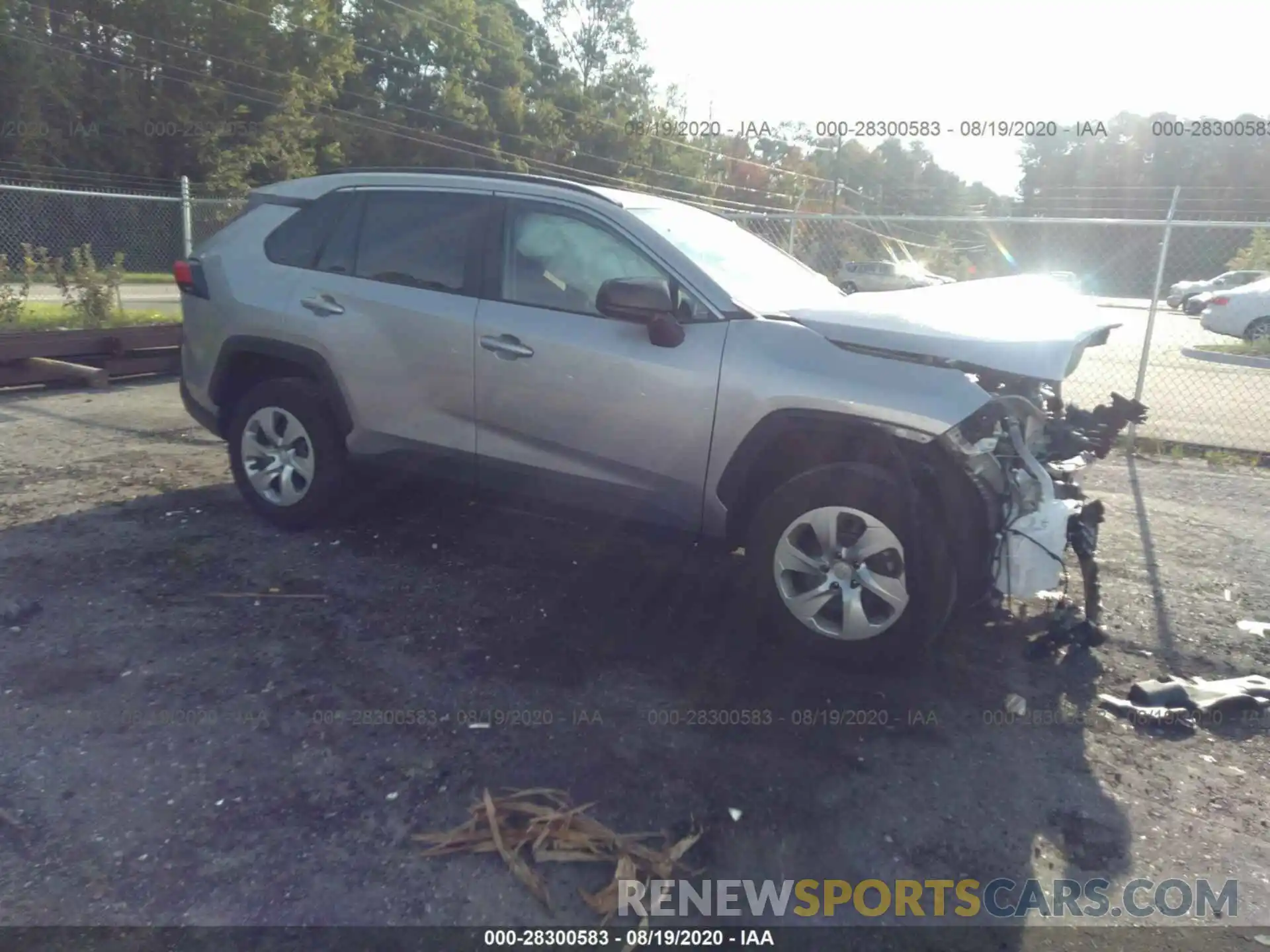 1 Photograph of a damaged car 2T3H1RFV5LC038218 TOYOTA RAV4 2020