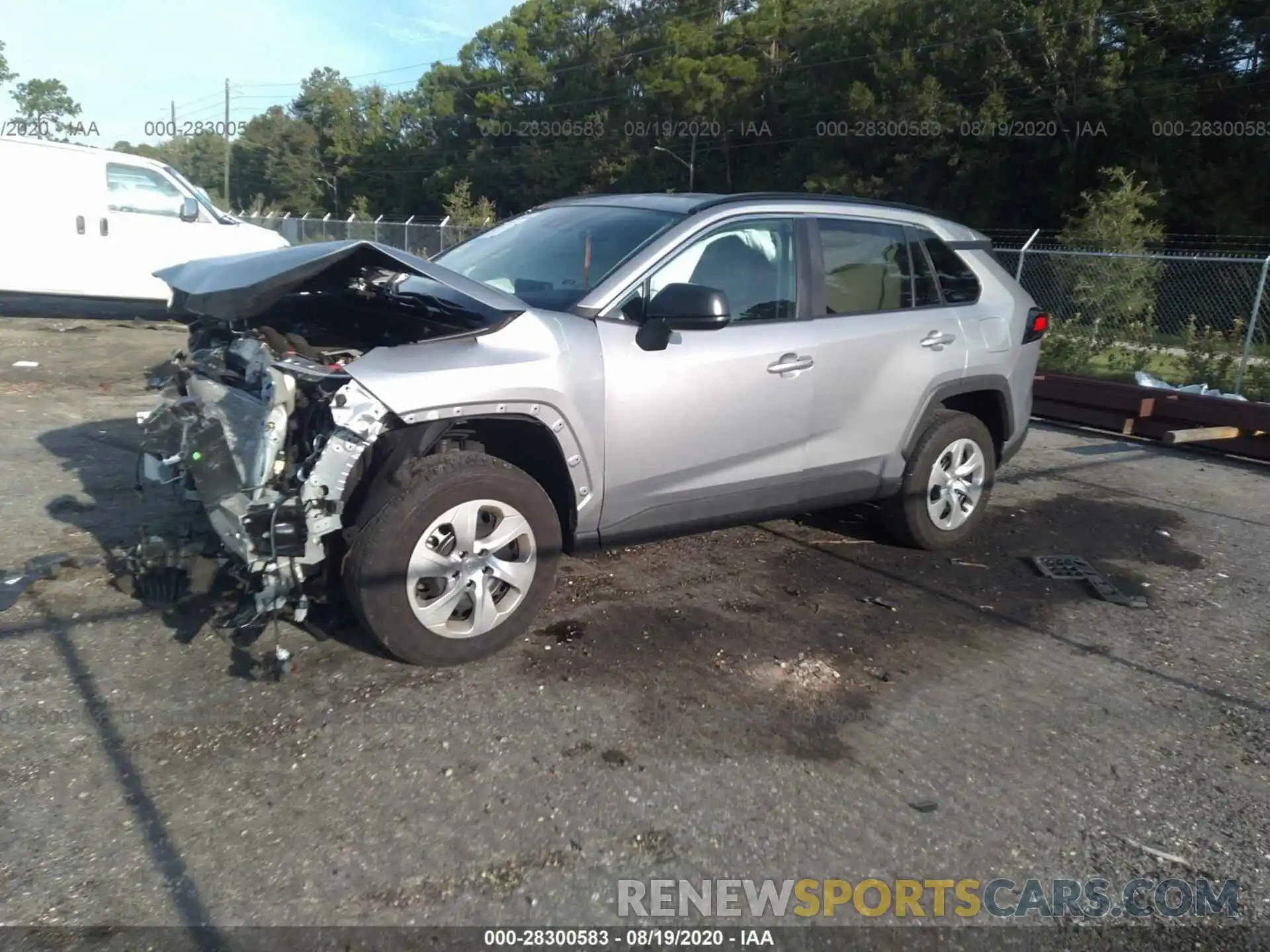 2 Photograph of a damaged car 2T3H1RFV5LC038218 TOYOTA RAV4 2020