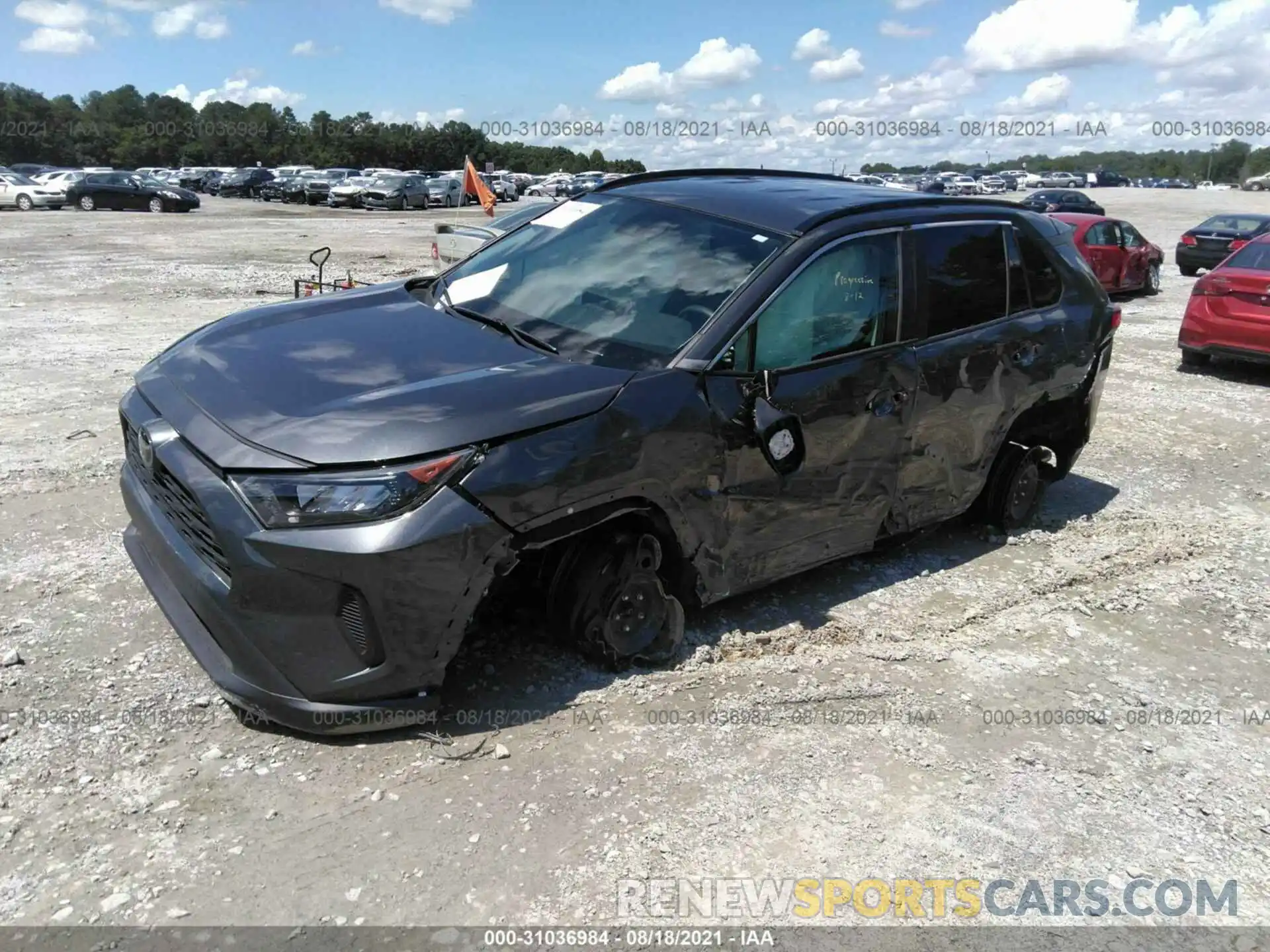 2 Photograph of a damaged car 2T3H1RFV5LC043726 TOYOTA RAV4 2020