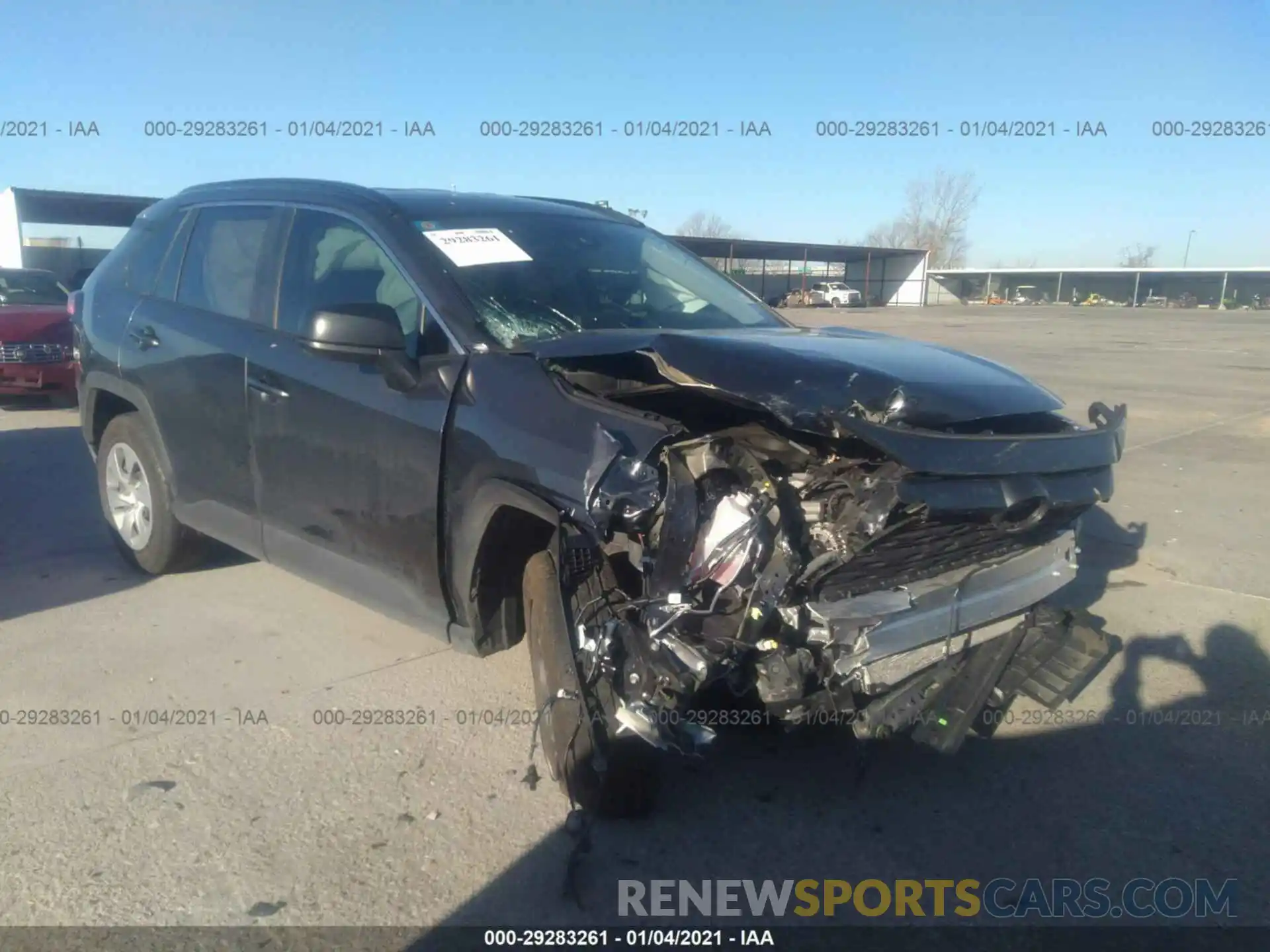 1 Photograph of a damaged car 2T3H1RFV5LC049106 TOYOTA RAV4 2020