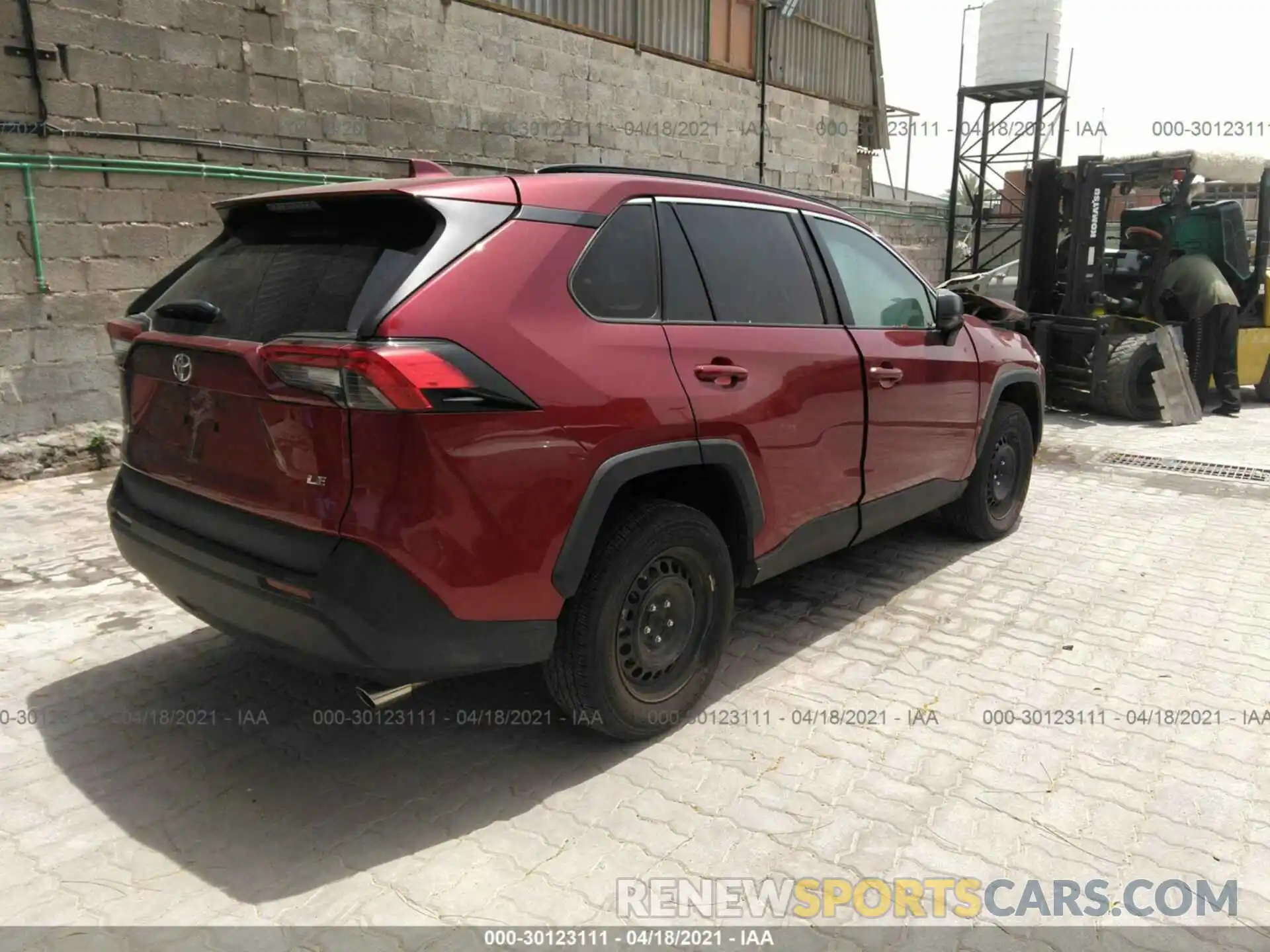 4 Фотография поврежденного автомобиля 2T3H1RFV5LC049753 TOYOTA RAV4 2020