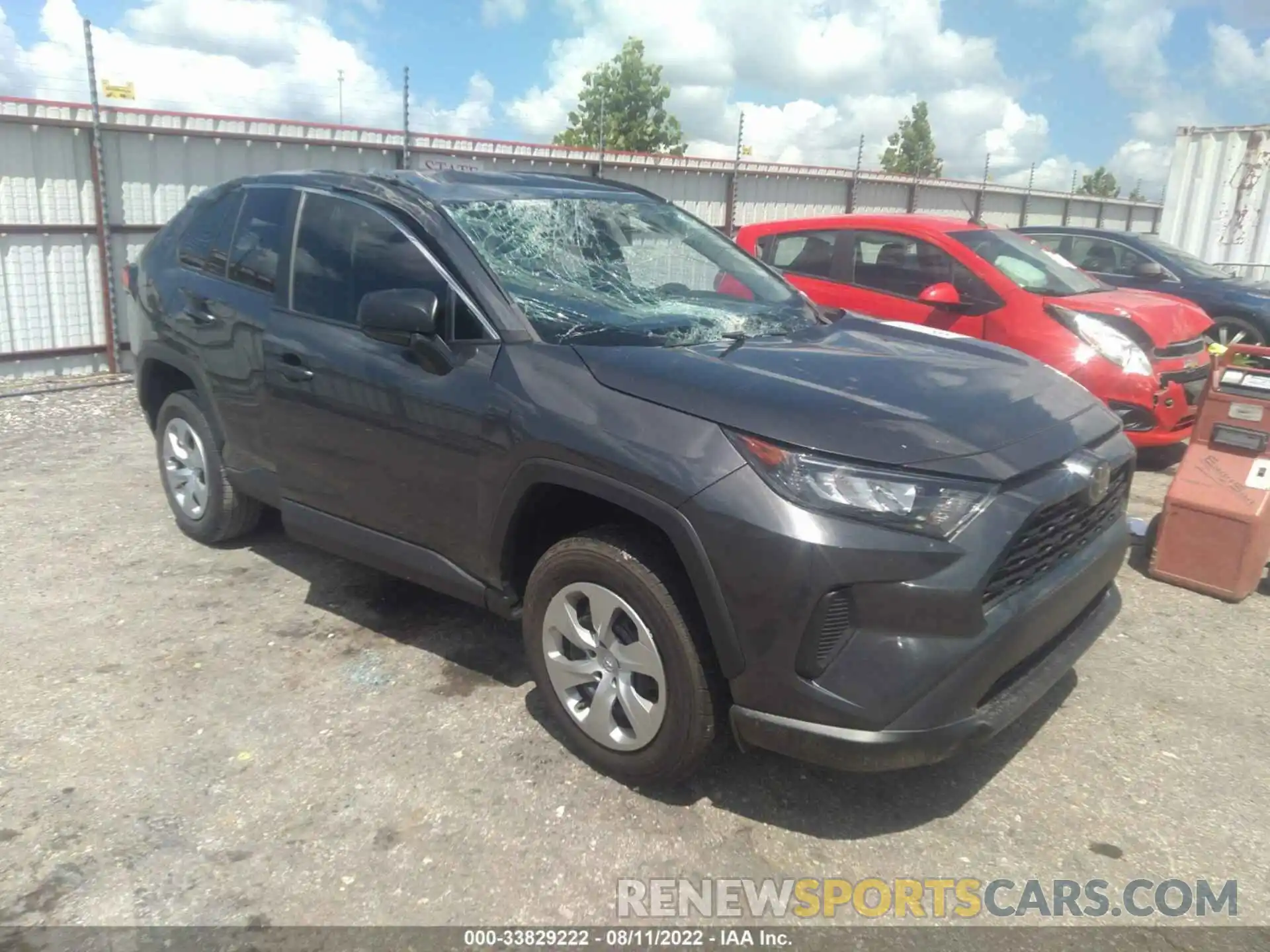 1 Photograph of a damaged car 2T3H1RFV5LC056833 TOYOTA RAV4 2020