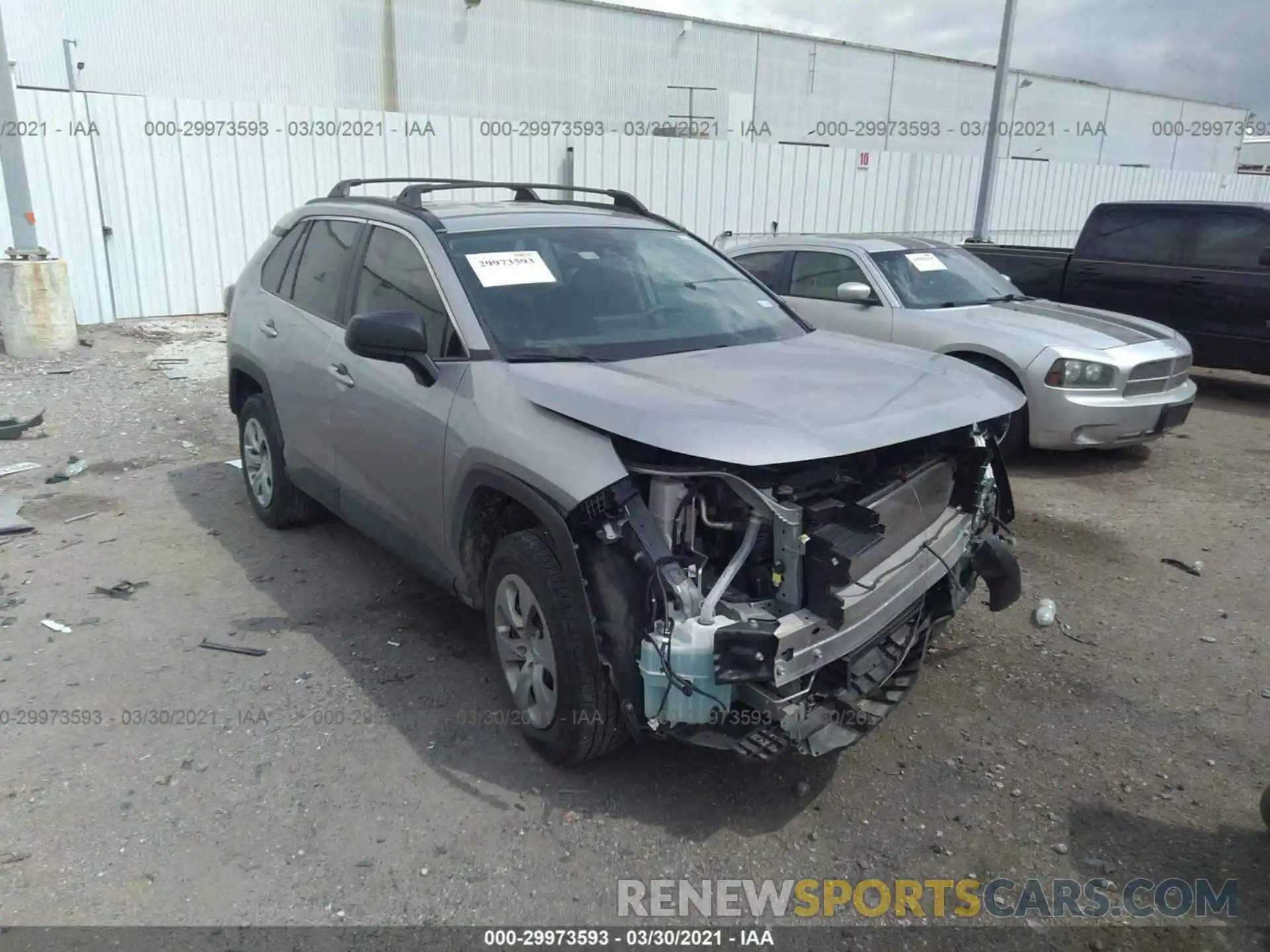 1 Photograph of a damaged car 2T3H1RFV5LC061790 TOYOTA RAV4 2020