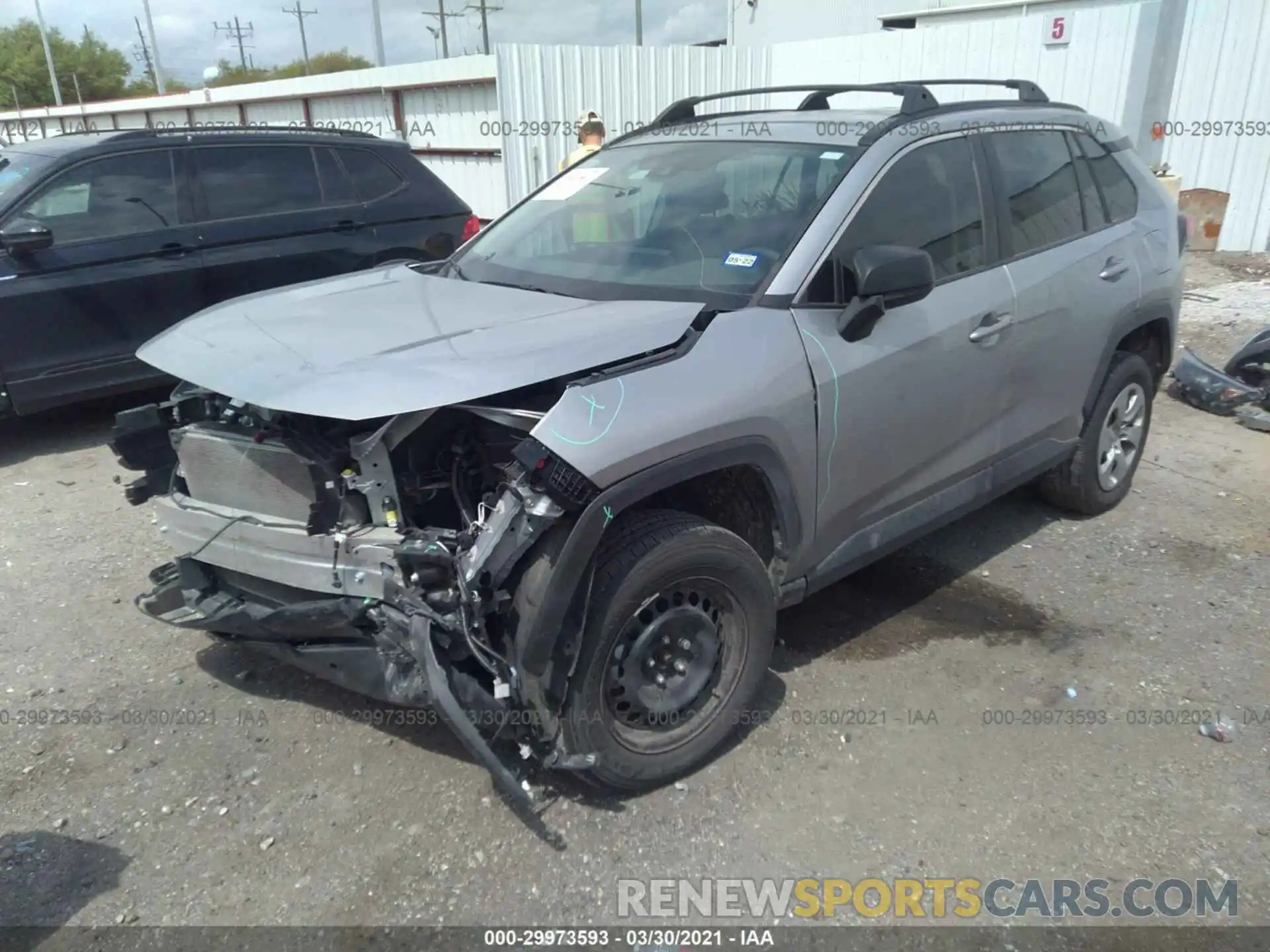 2 Photograph of a damaged car 2T3H1RFV5LC061790 TOYOTA RAV4 2020