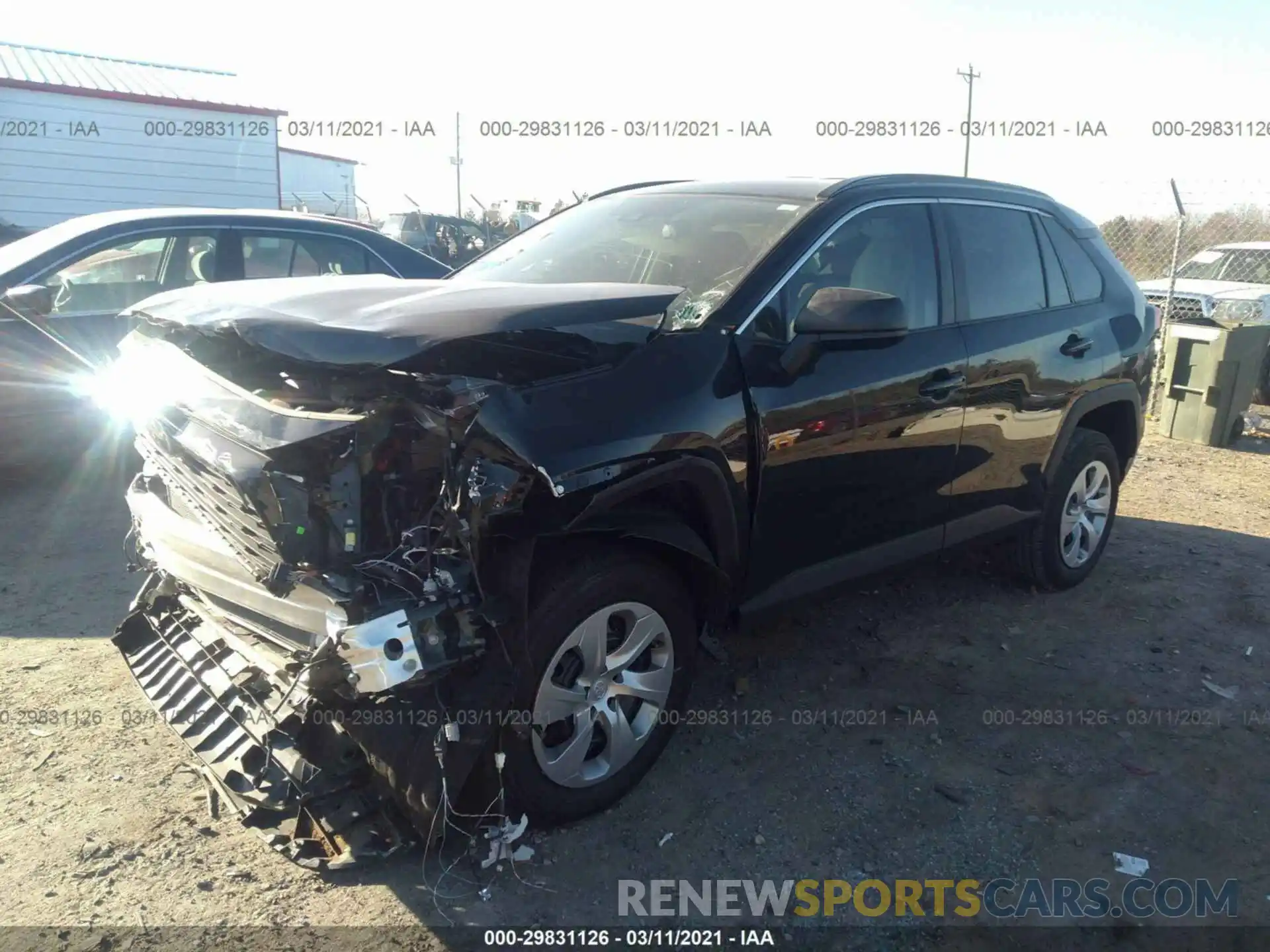 2 Фотография поврежденного автомобиля 2T3H1RFV5LC063121 TOYOTA RAV4 2020